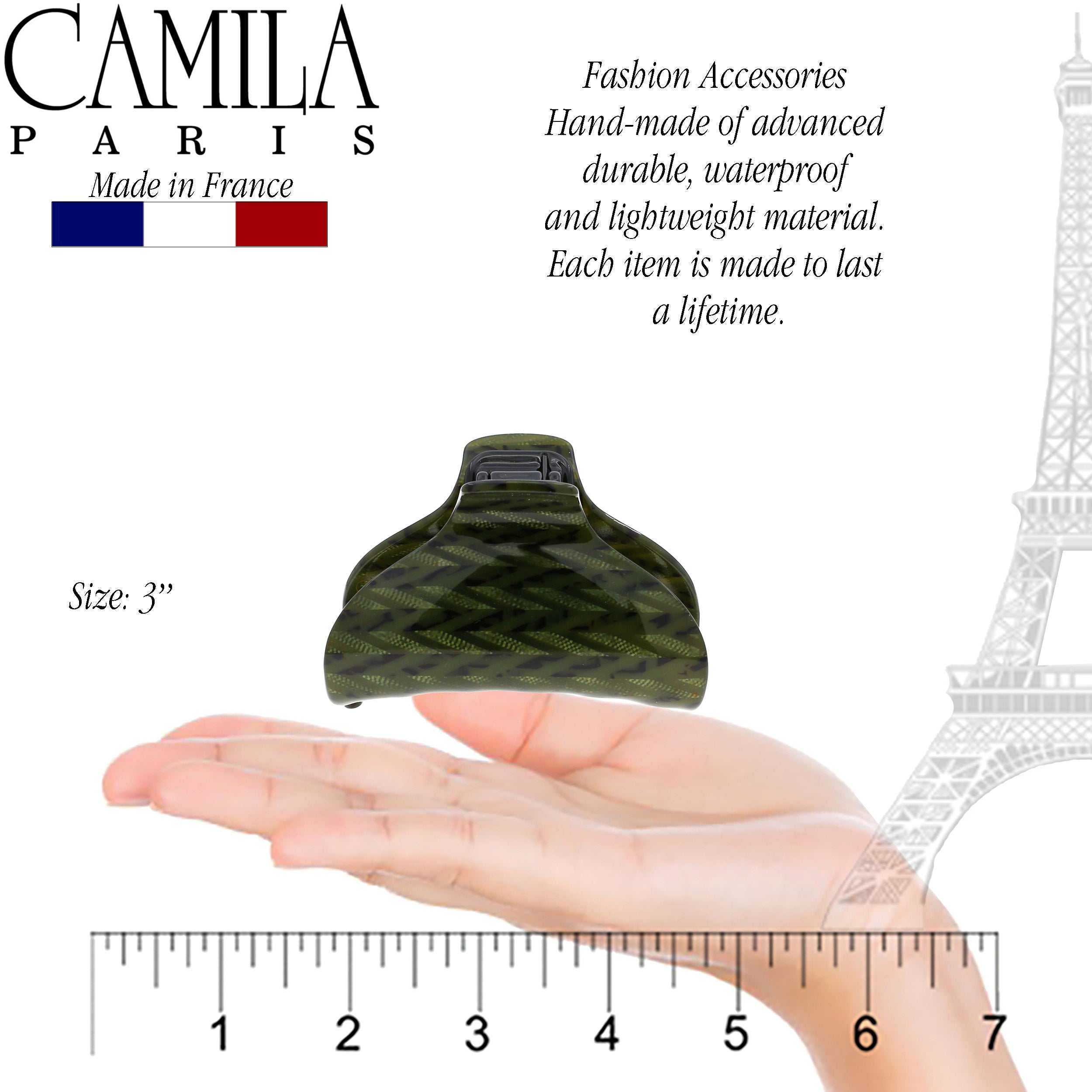Camila Paris French hair clip cellulose acetate