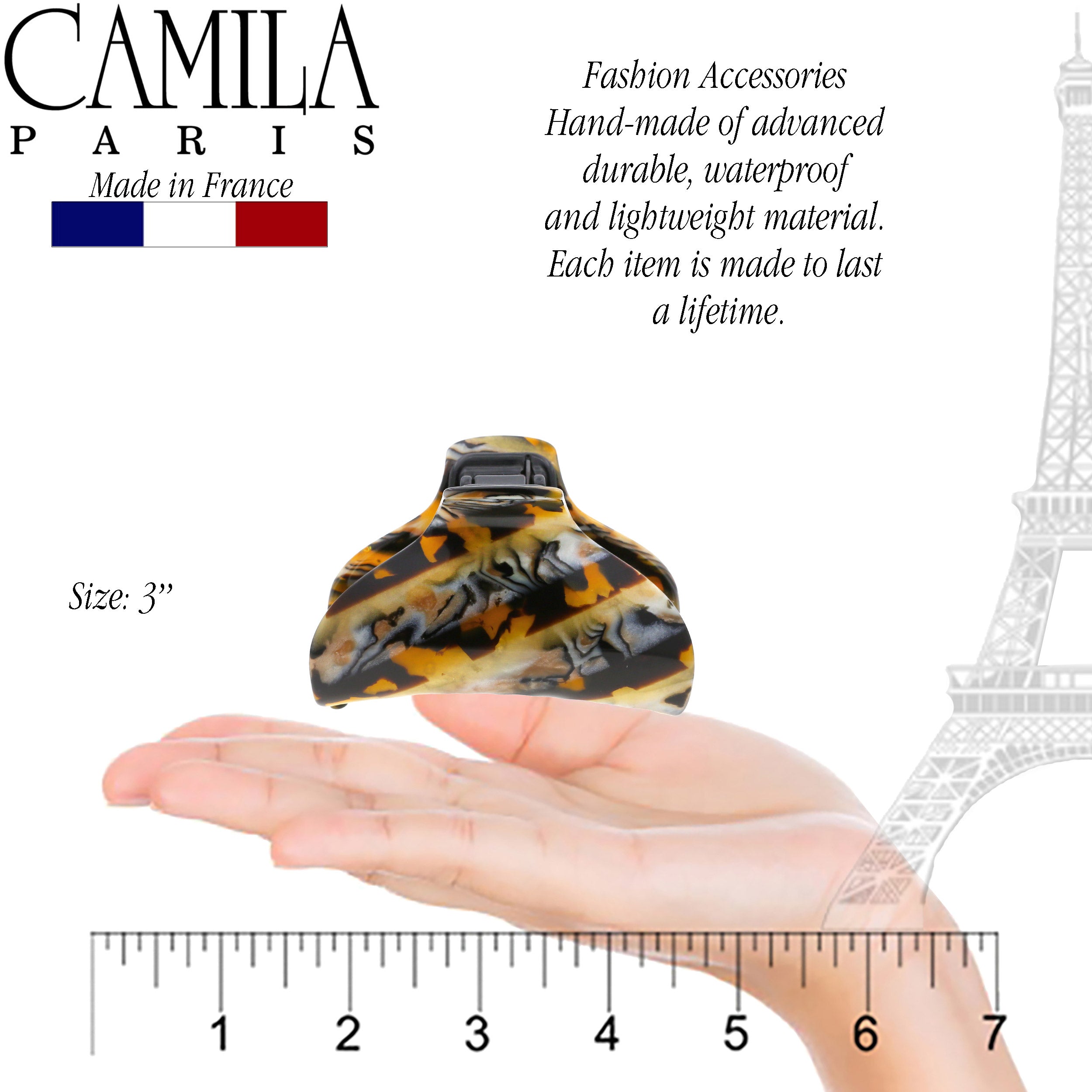 Camila Paris French hair clip cellulose acetate