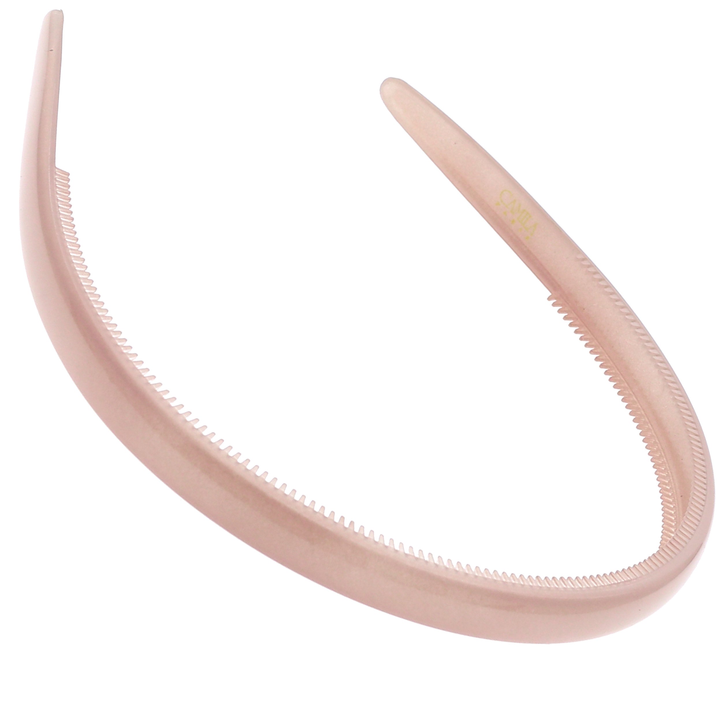 Camila Paris Beige 0.35 inch Classic Comfort French headband cellulose acetate