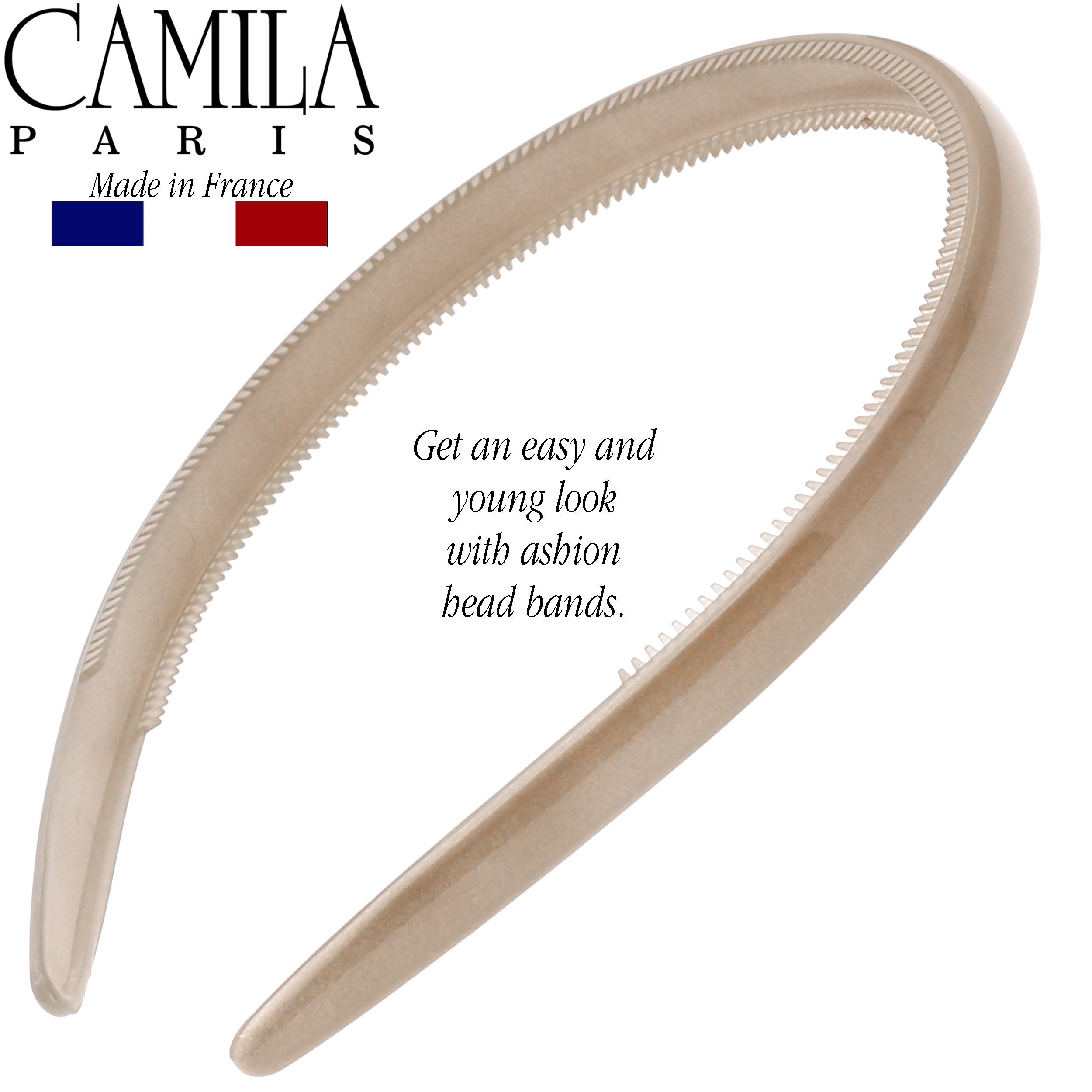 Camila Paris 0.35 inch Classic Comfort French headband cellulose acetate