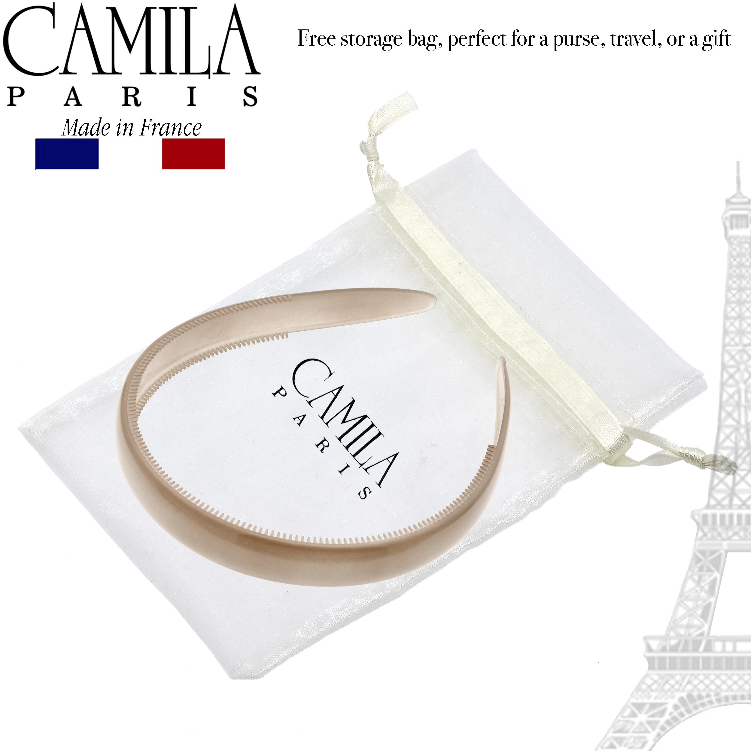 Camila Paris 0.5 inch Classic Comfort French headband cellulose acetate