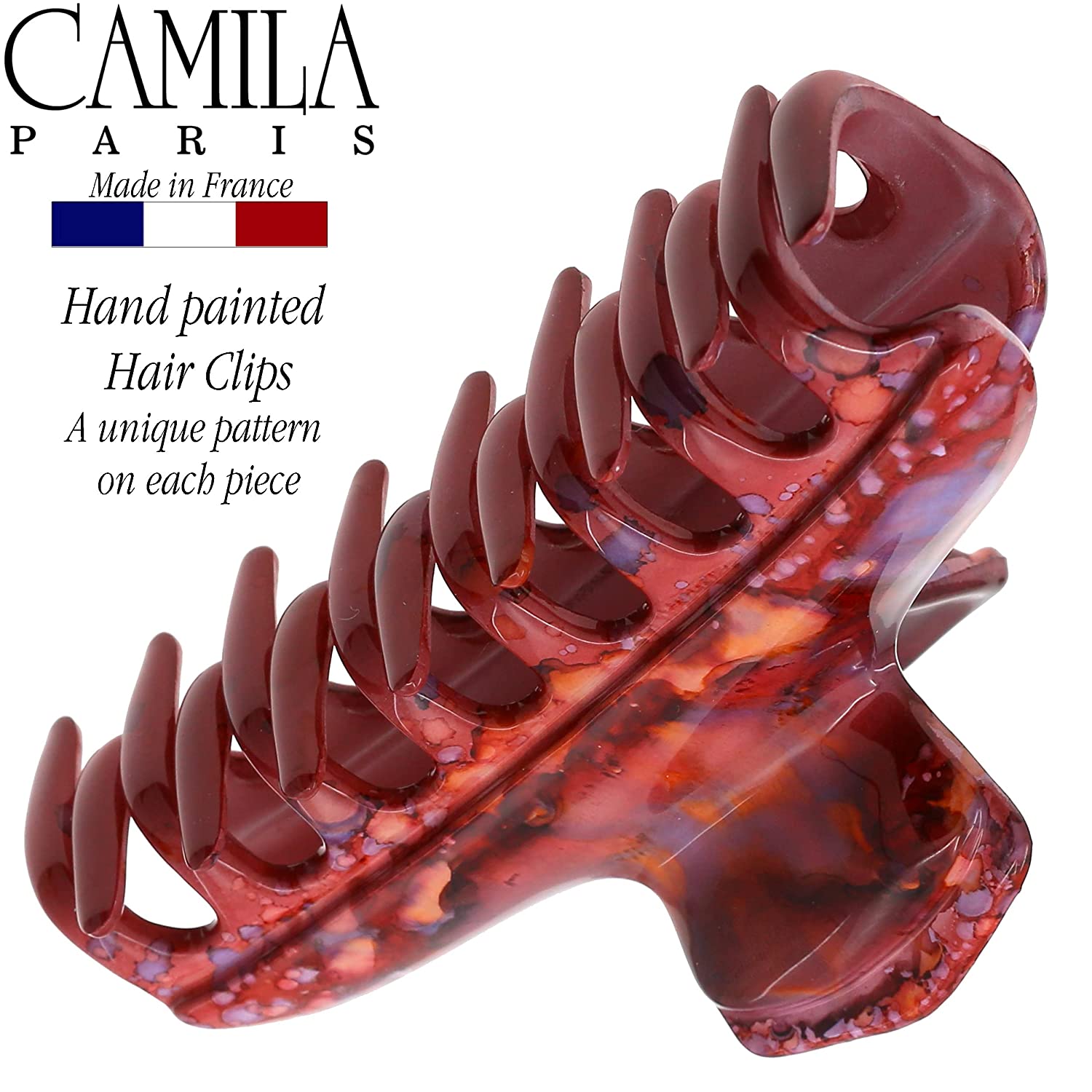 Camila Paris Victoria French hair clip cellulose acetate