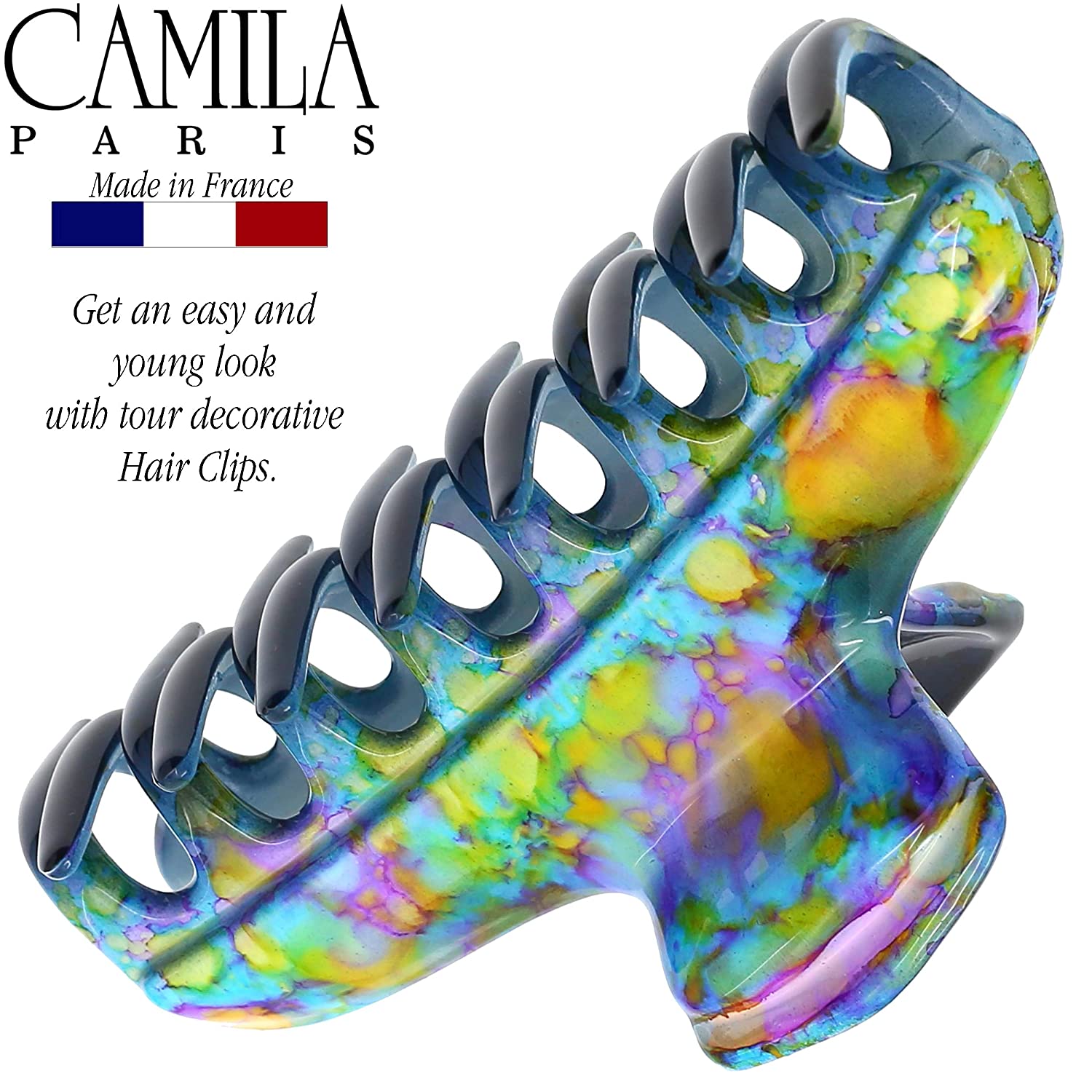 Camila Paris Victoria French hair clip cellulose acetate