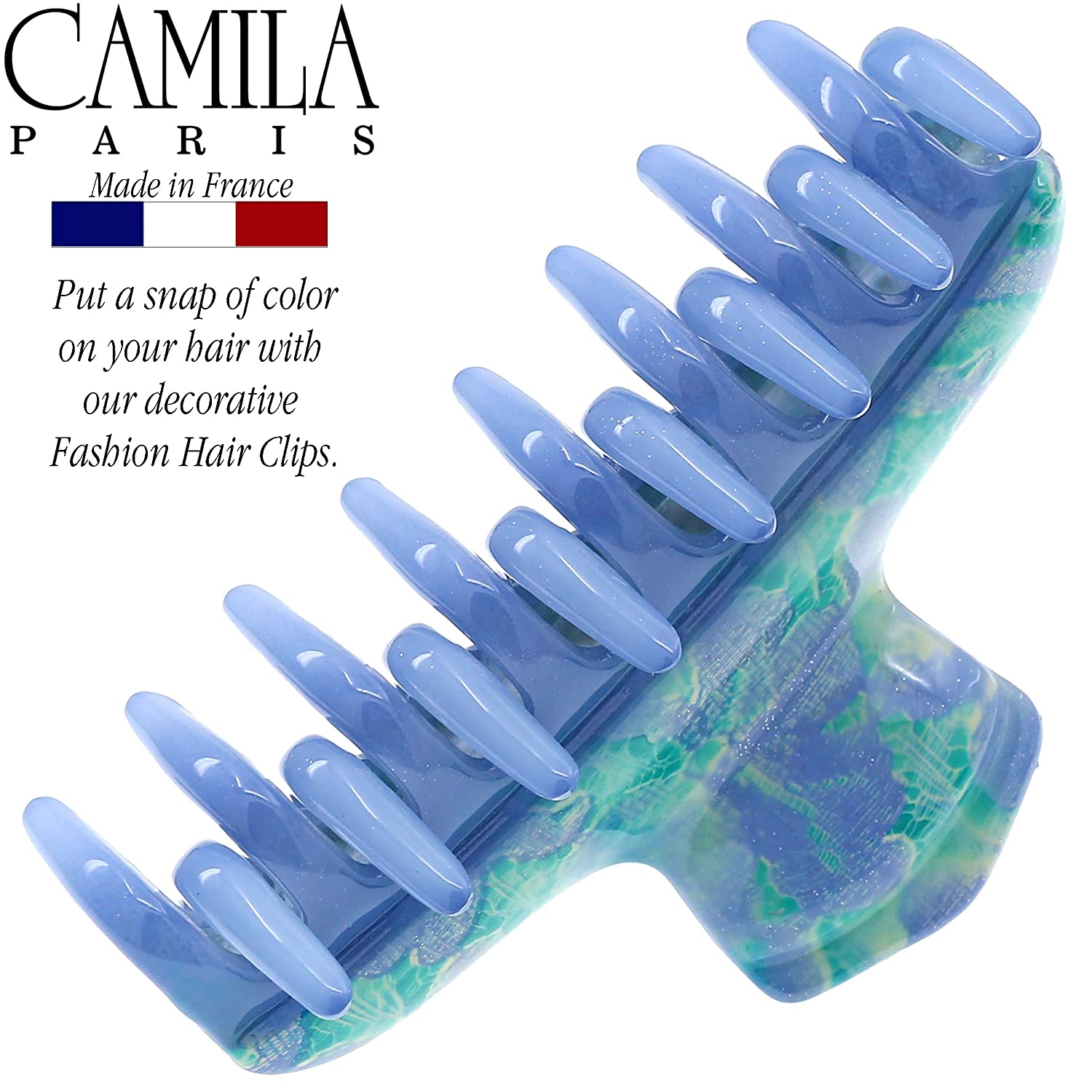 Camila Paris Victoria French hair clip cellulose acetate