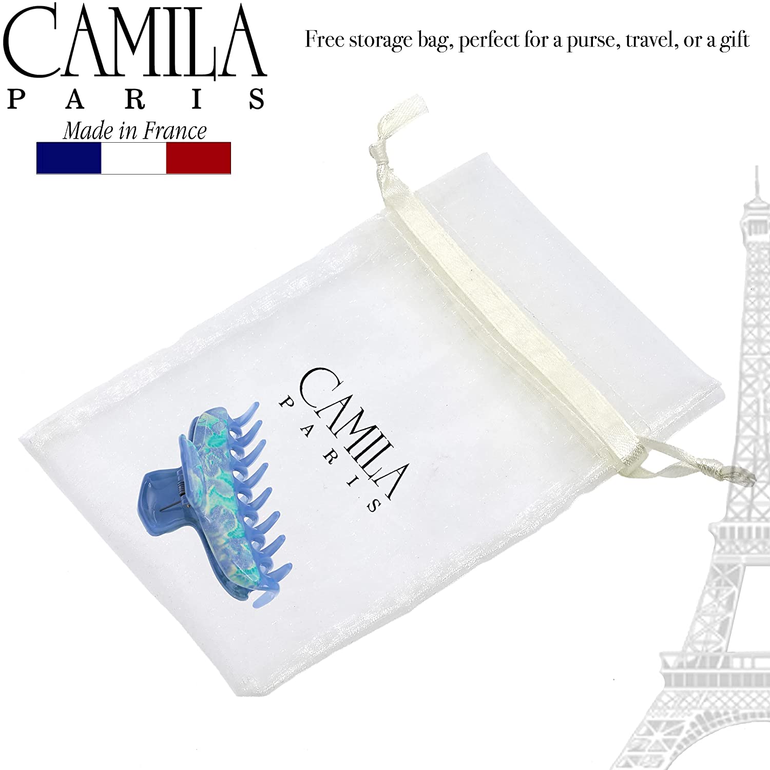 Camila Paris Victoria French hair clip cellulose acetate