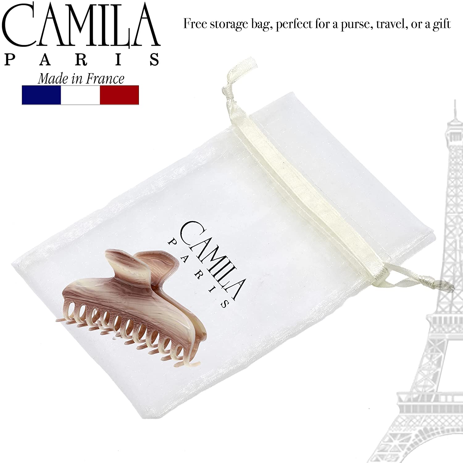 Camila Paris Victoria French hair clip cellulose acetate