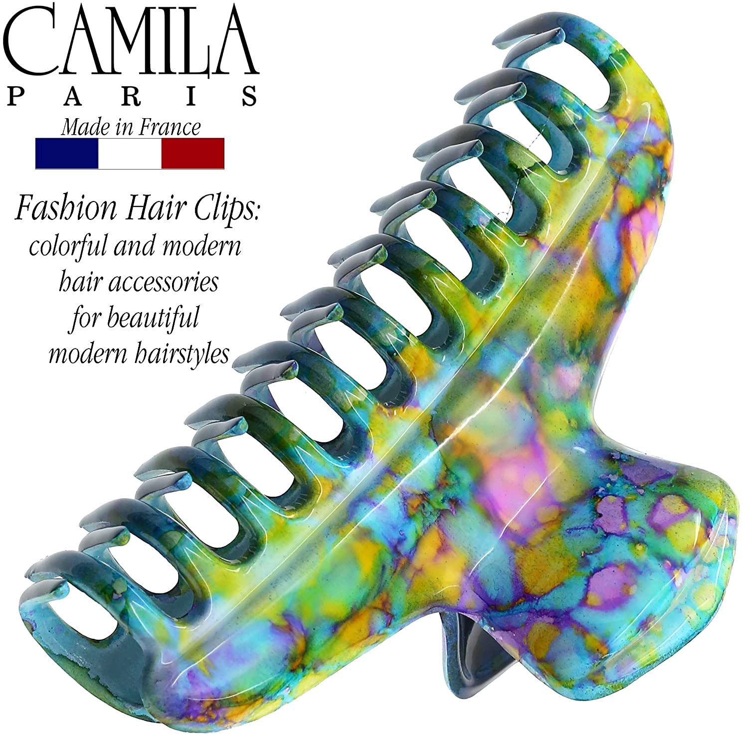 Camila Paris Victoria French hair clip cellulose acetate