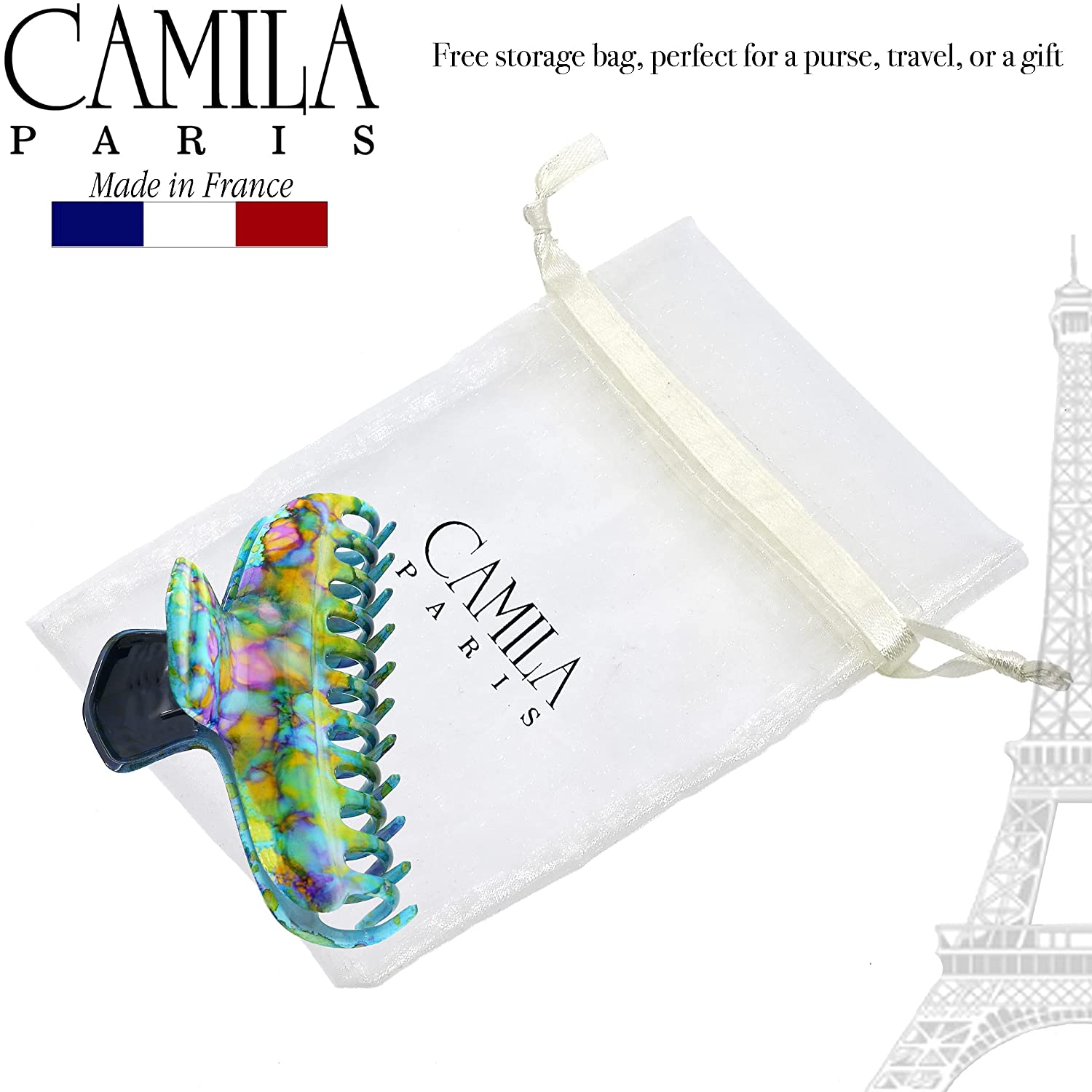 Camila Paris Victoria French hair clip cellulose acetate