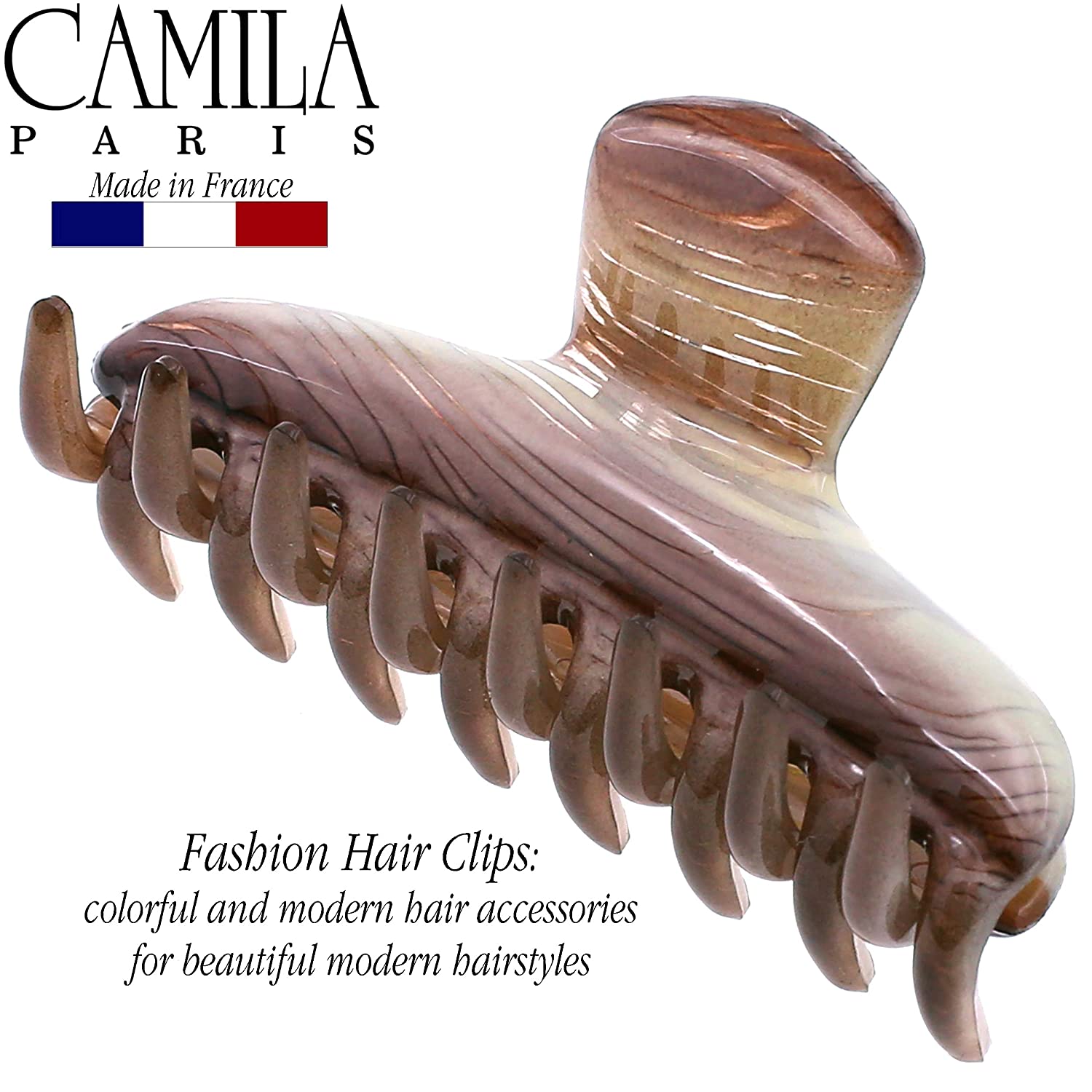 Camila Paris 2.5 Inch Victoria French hair clip cellulose acetate