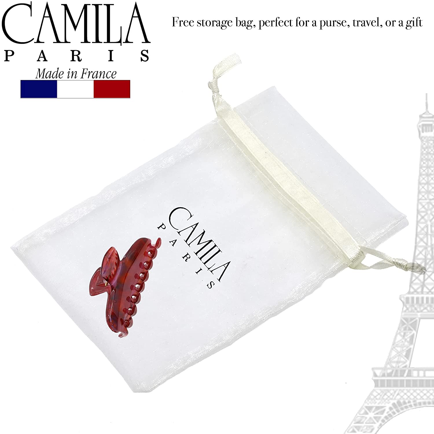 Camila Paris Victoria French hair clip cellulose acetate
