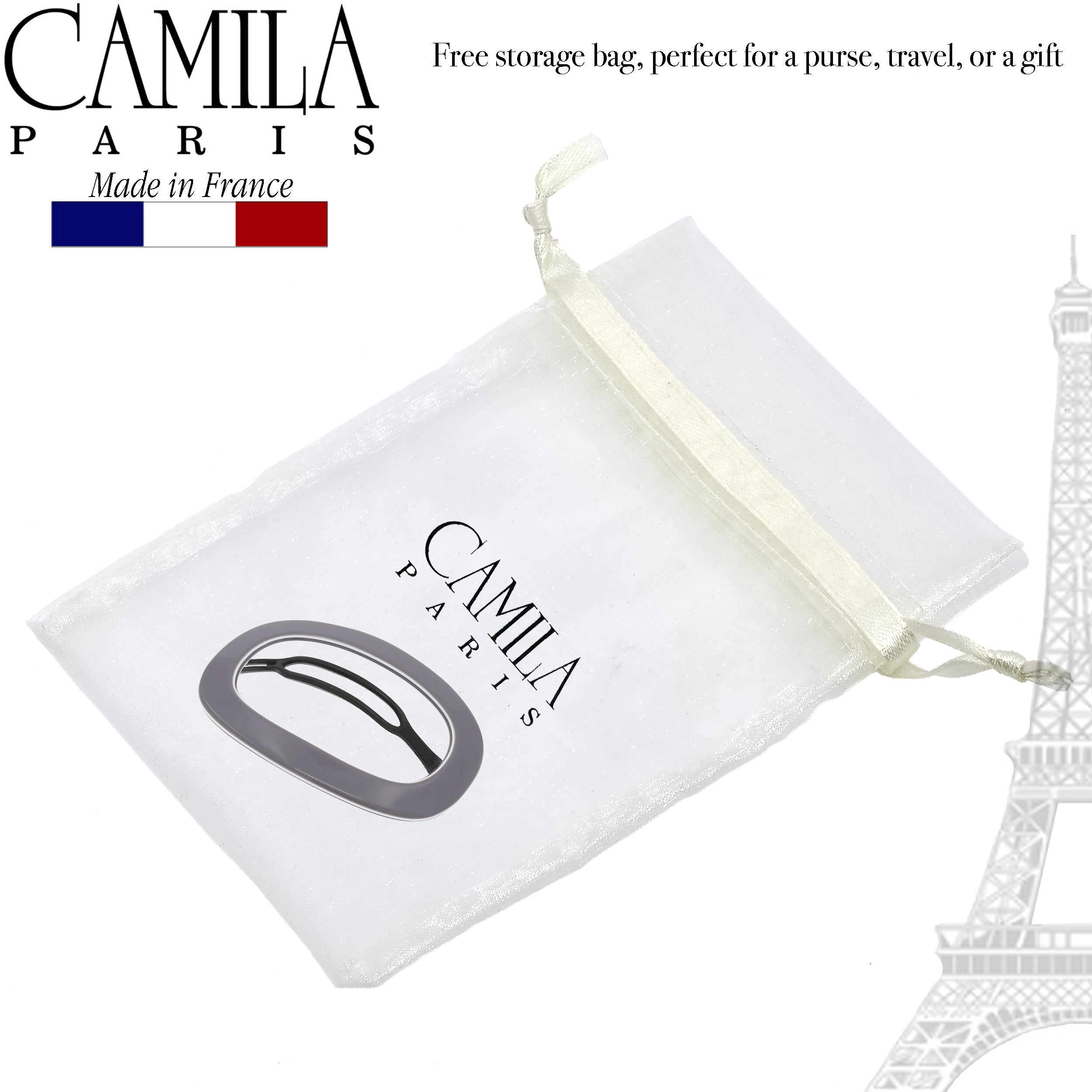 Camila Paris Metal-Free French barrette cellulose acetate handmade