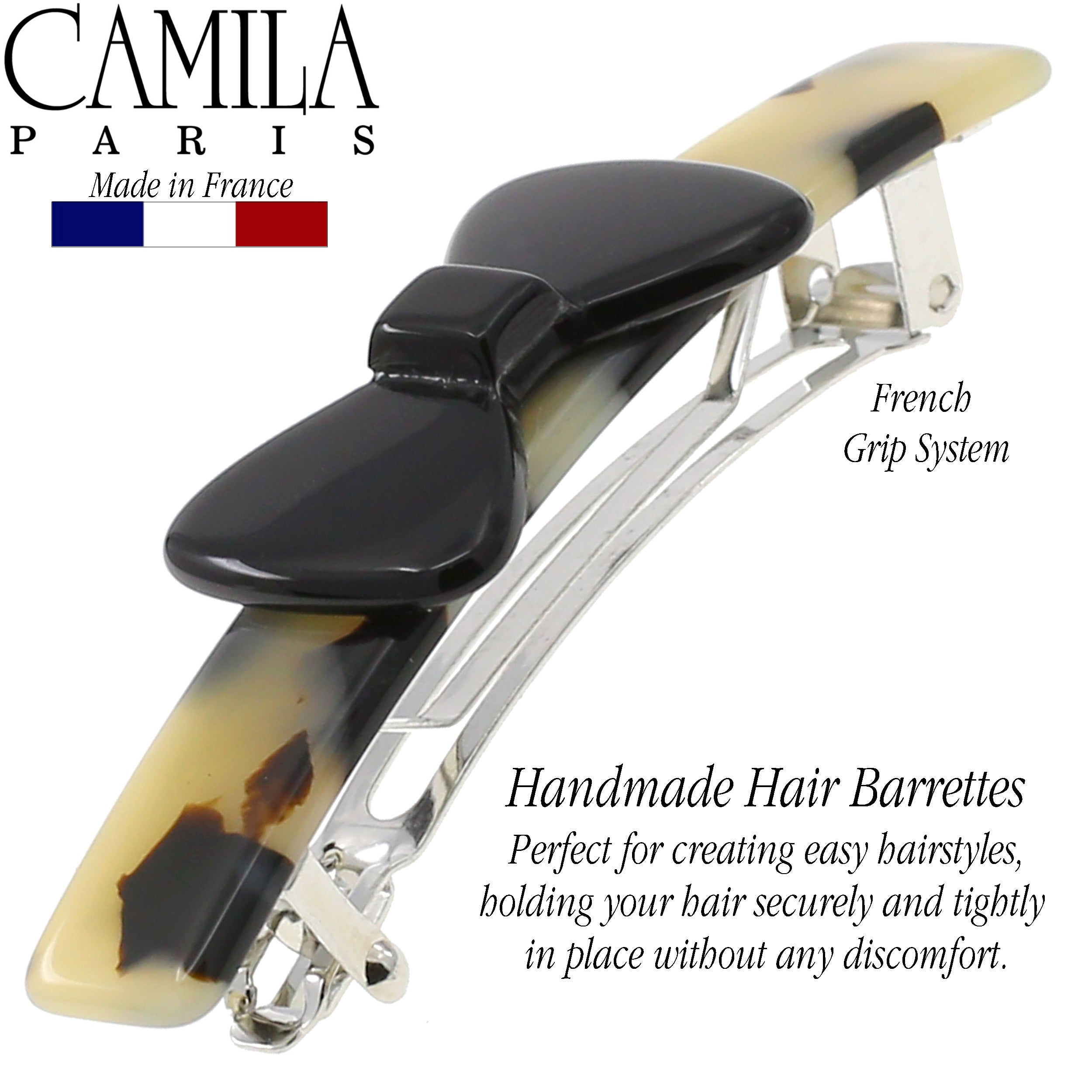Camila Paris French barrette cellulose acetate handmade