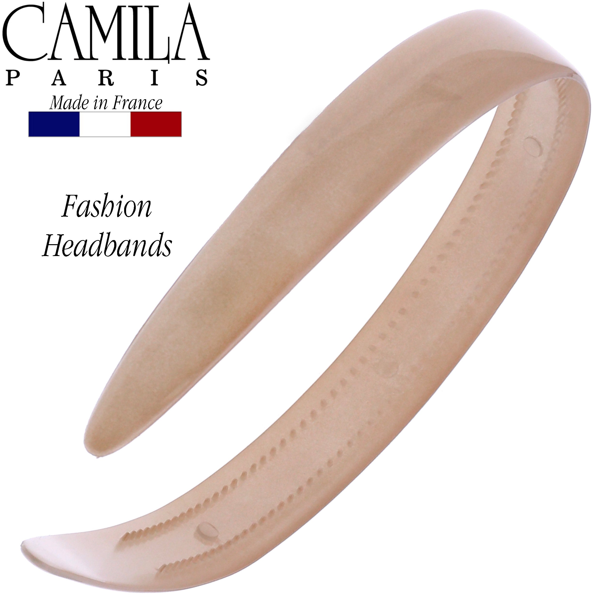 Camila Paris 0.75 inch Classic Comfort French headband cellulose acetate