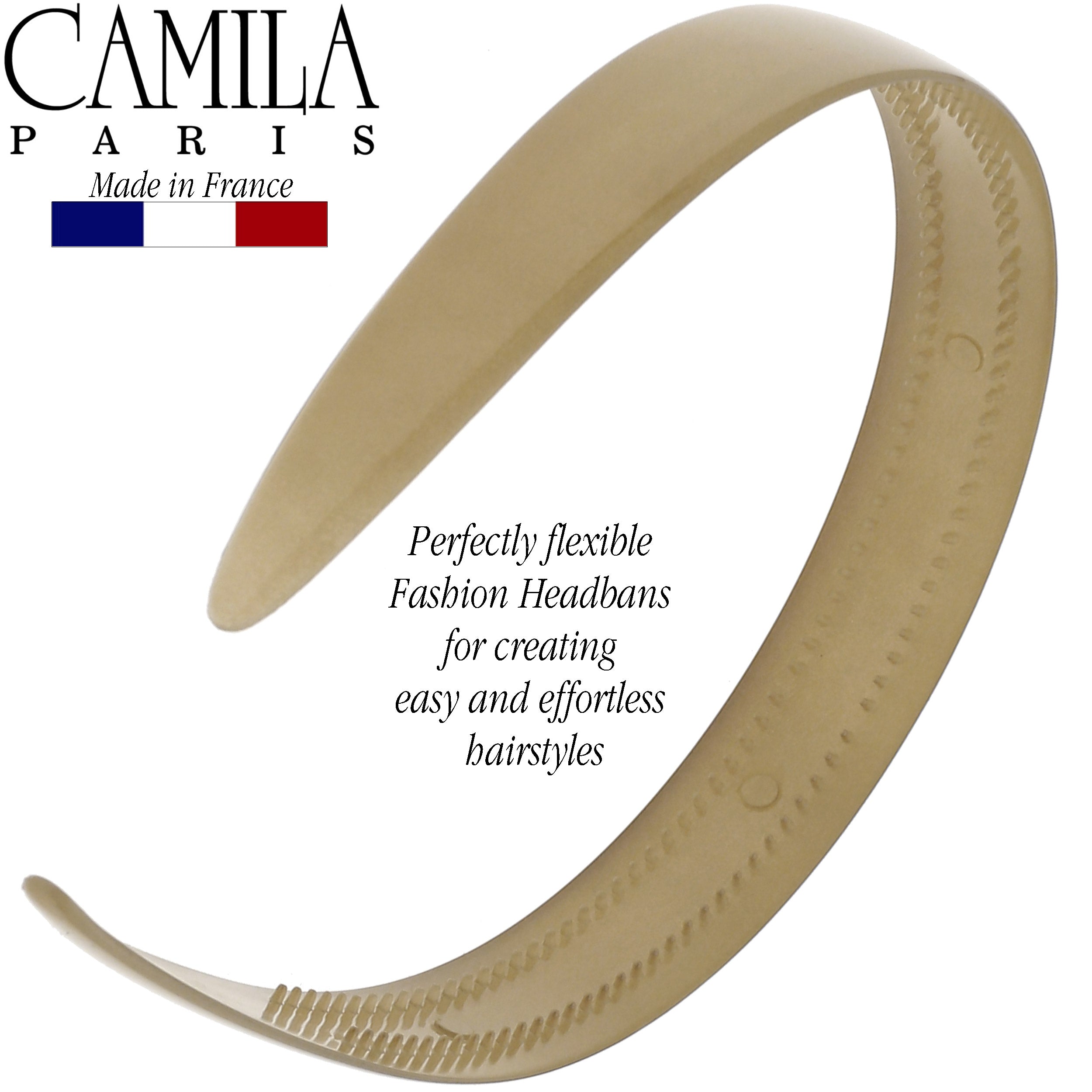 Camila Paris 0.75 inch Classic Comfort French headband cellulose acetate