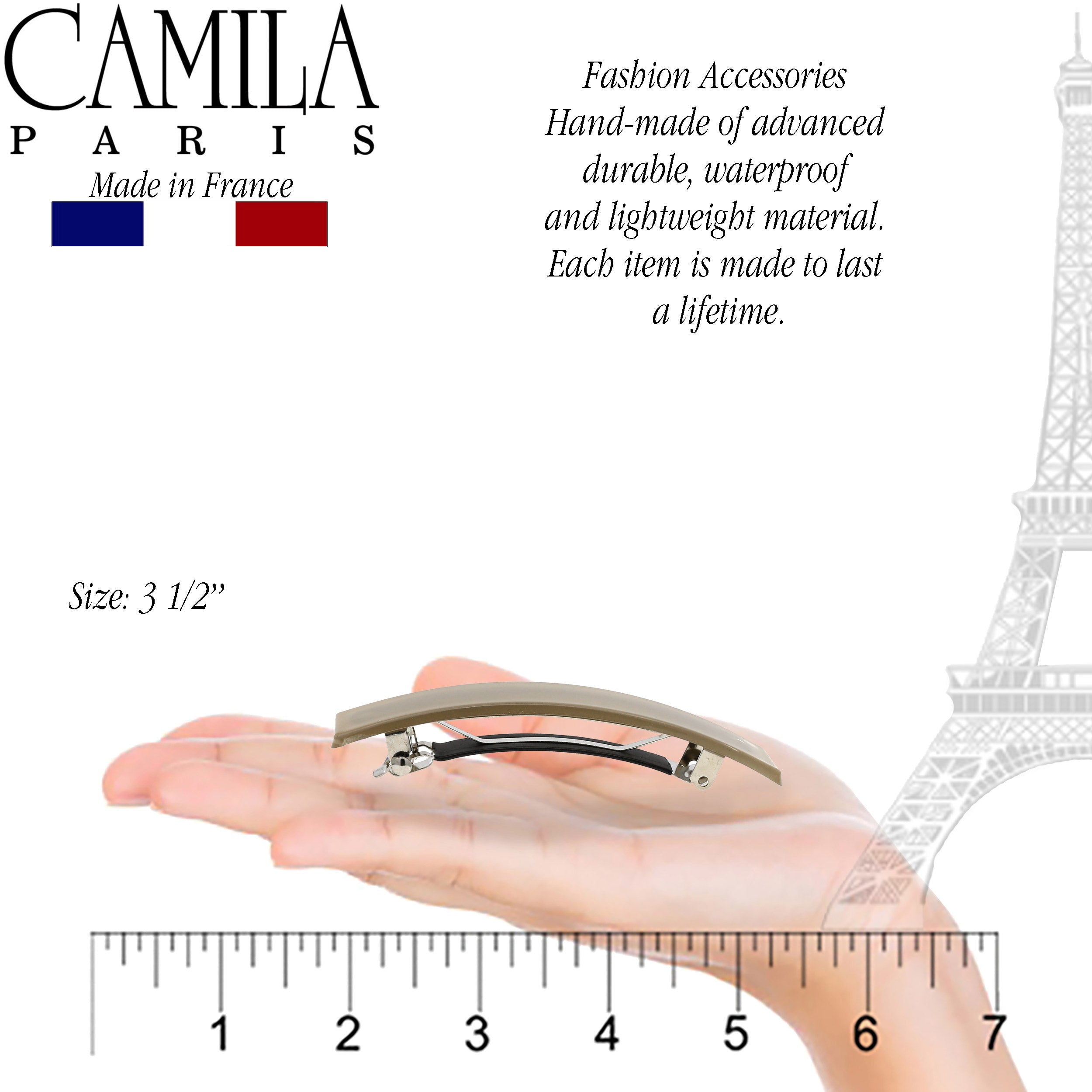 Camila Paris French barrette cellulose acetate