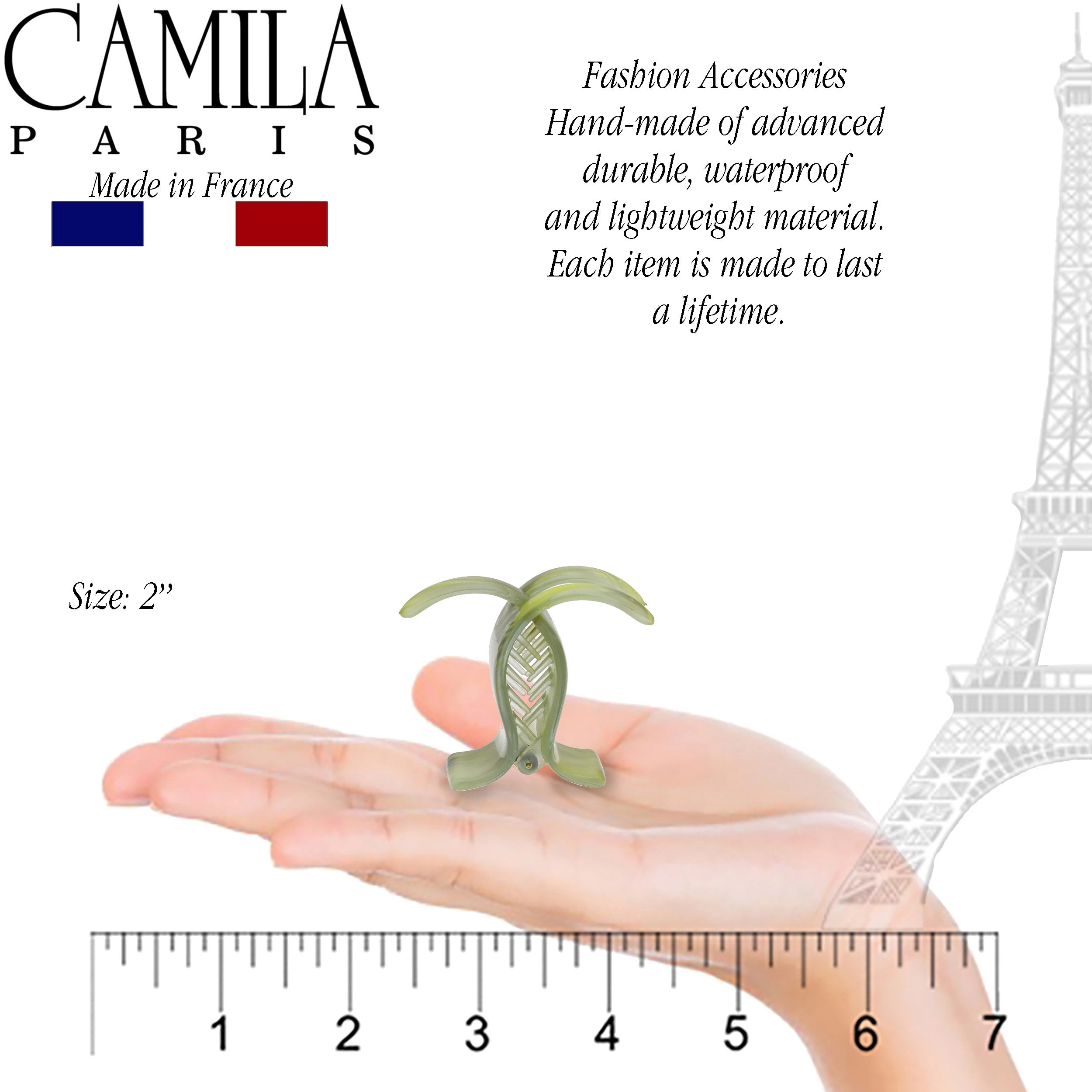 Camila Paris Lily French hair clip cellulose acetate