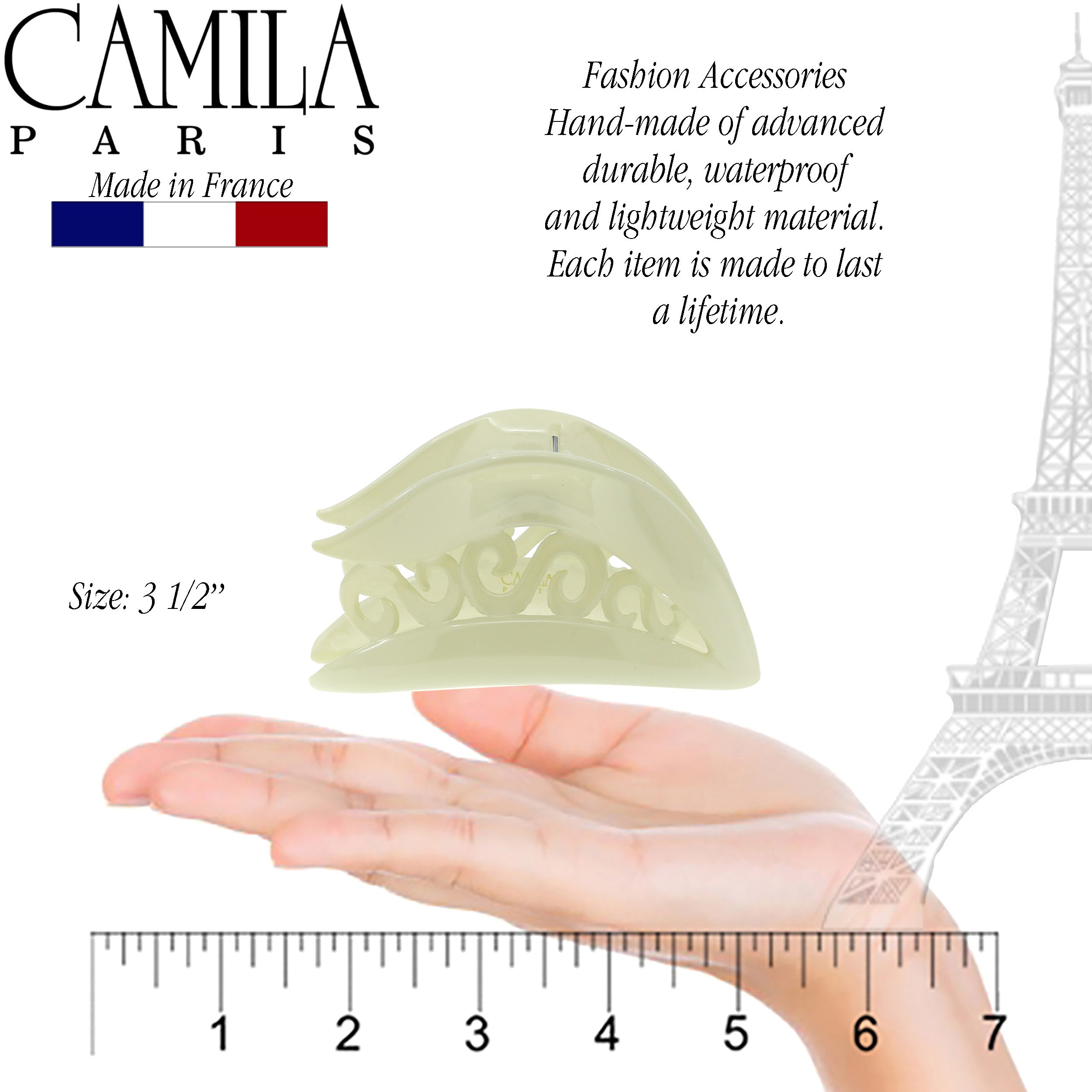 Camila Paris French hair clip cellulose acetate