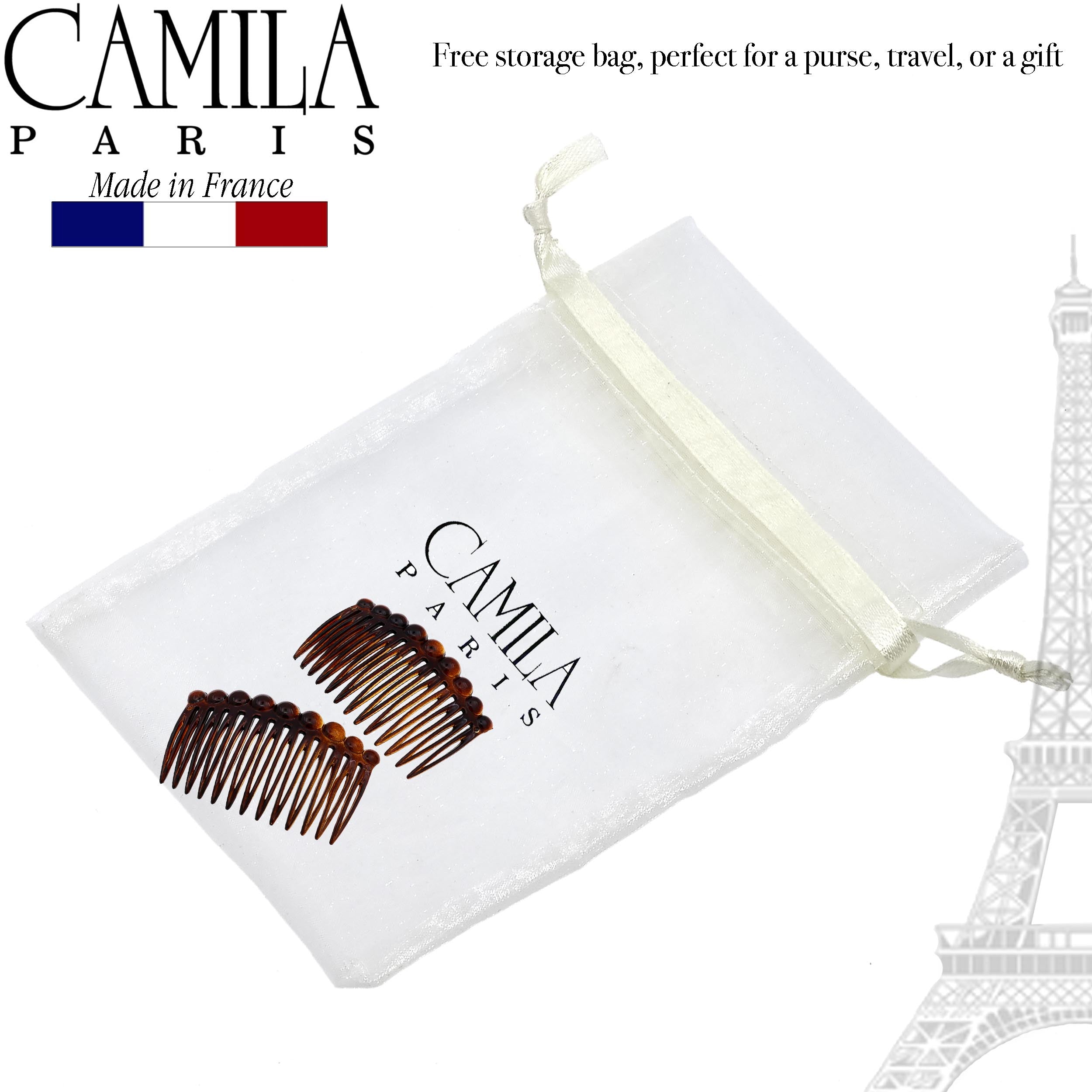 Camila Paris Clear Detangling French side comb cellulose acetate