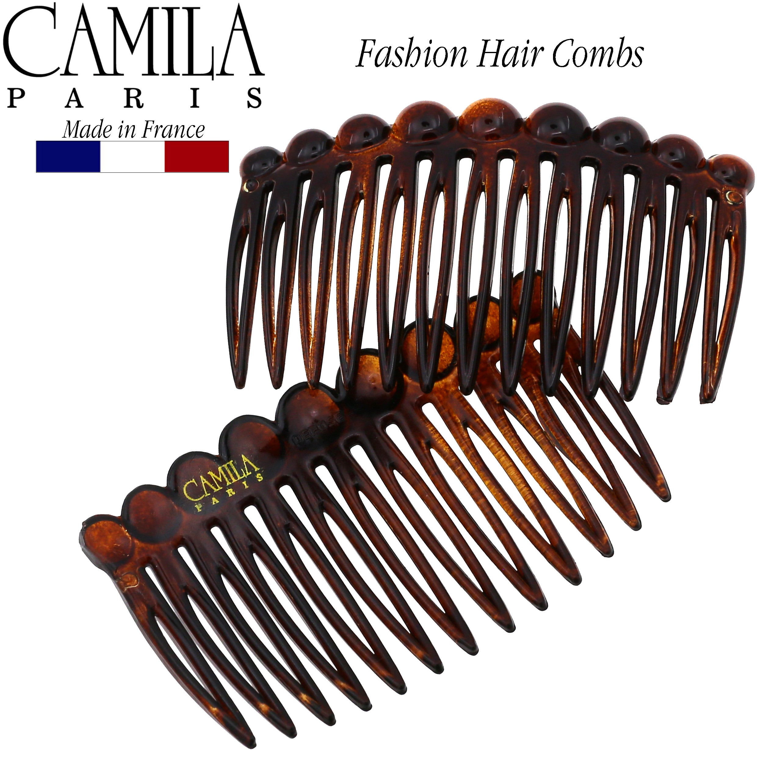 Camila Paris Tokyo Detangling French side comb cellulose acetate