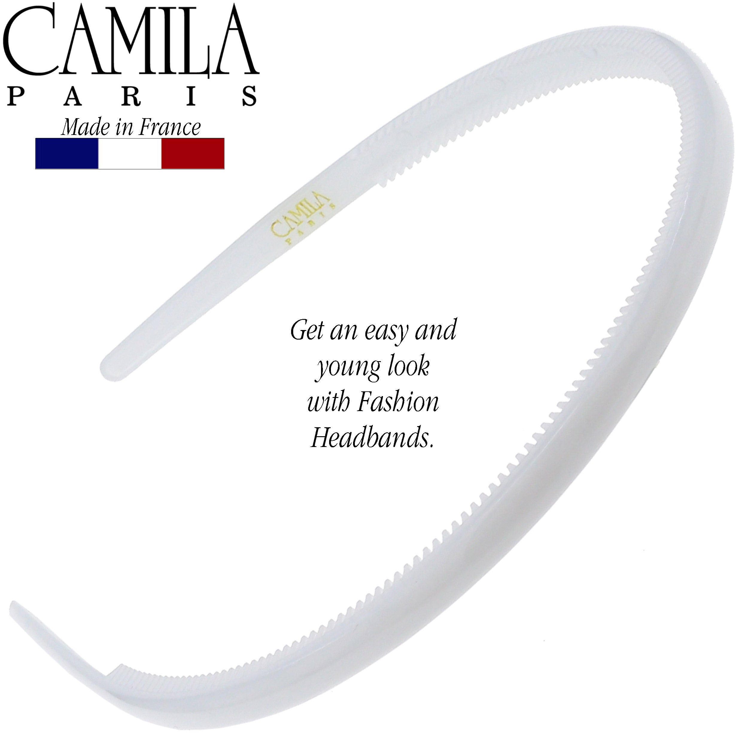 Camila Paris 0.20 inch Classic Comfort French headband cellulose acetate