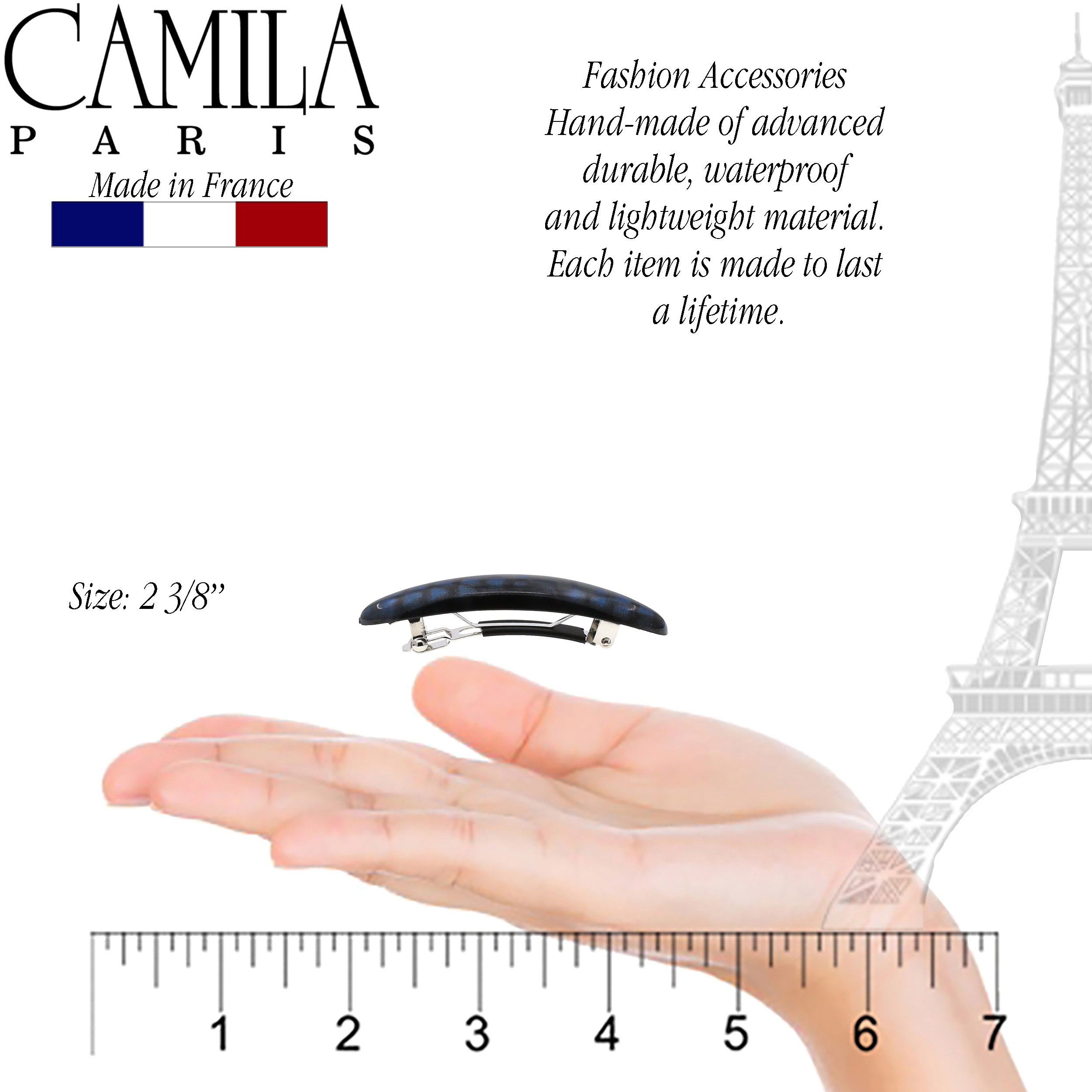Camila Paris French barrette cellulose acetate