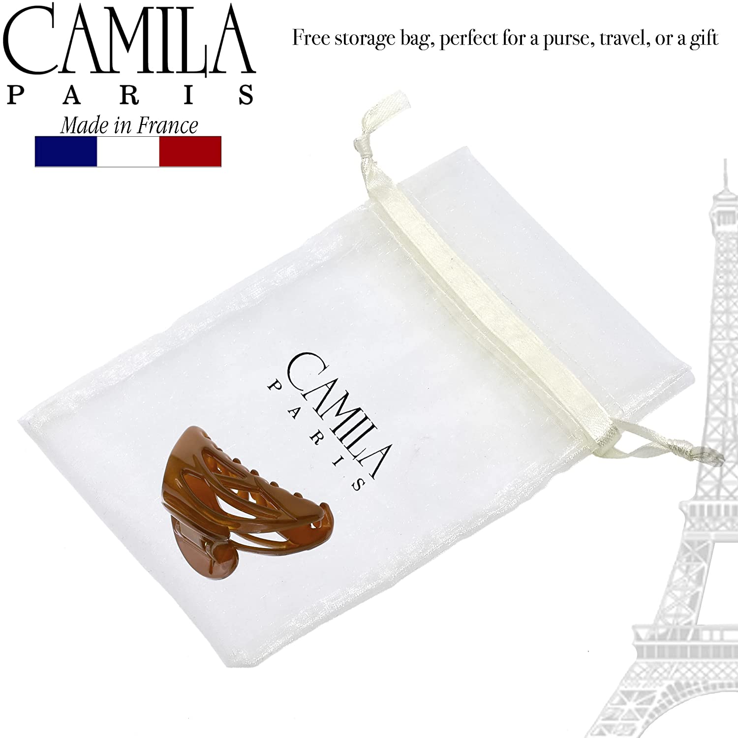 Camila Paris 3.75 Inch French hair clip cellulose acetate