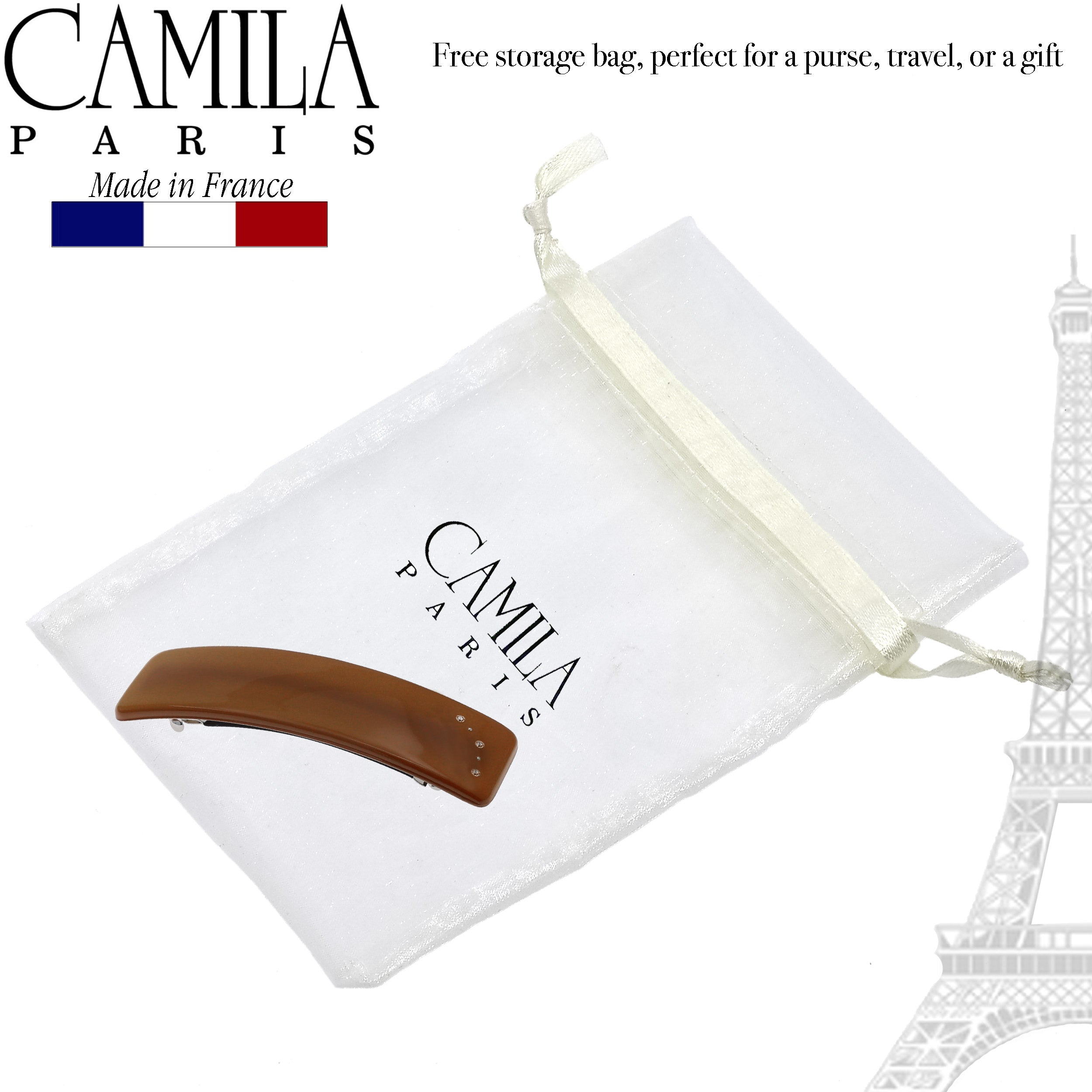 Camila Paris French barrette cellulose acetate