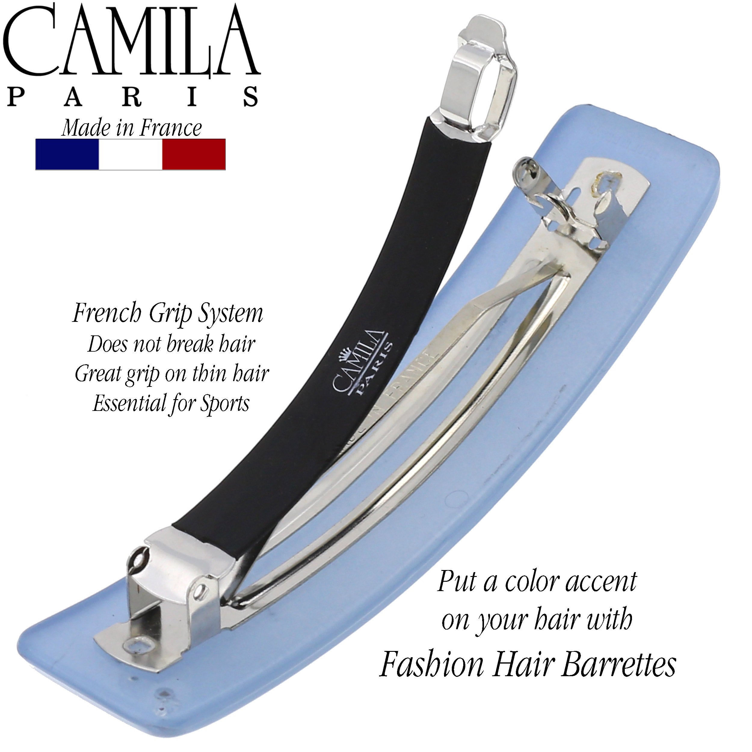 Camila Paris French barrette cellulose acetate