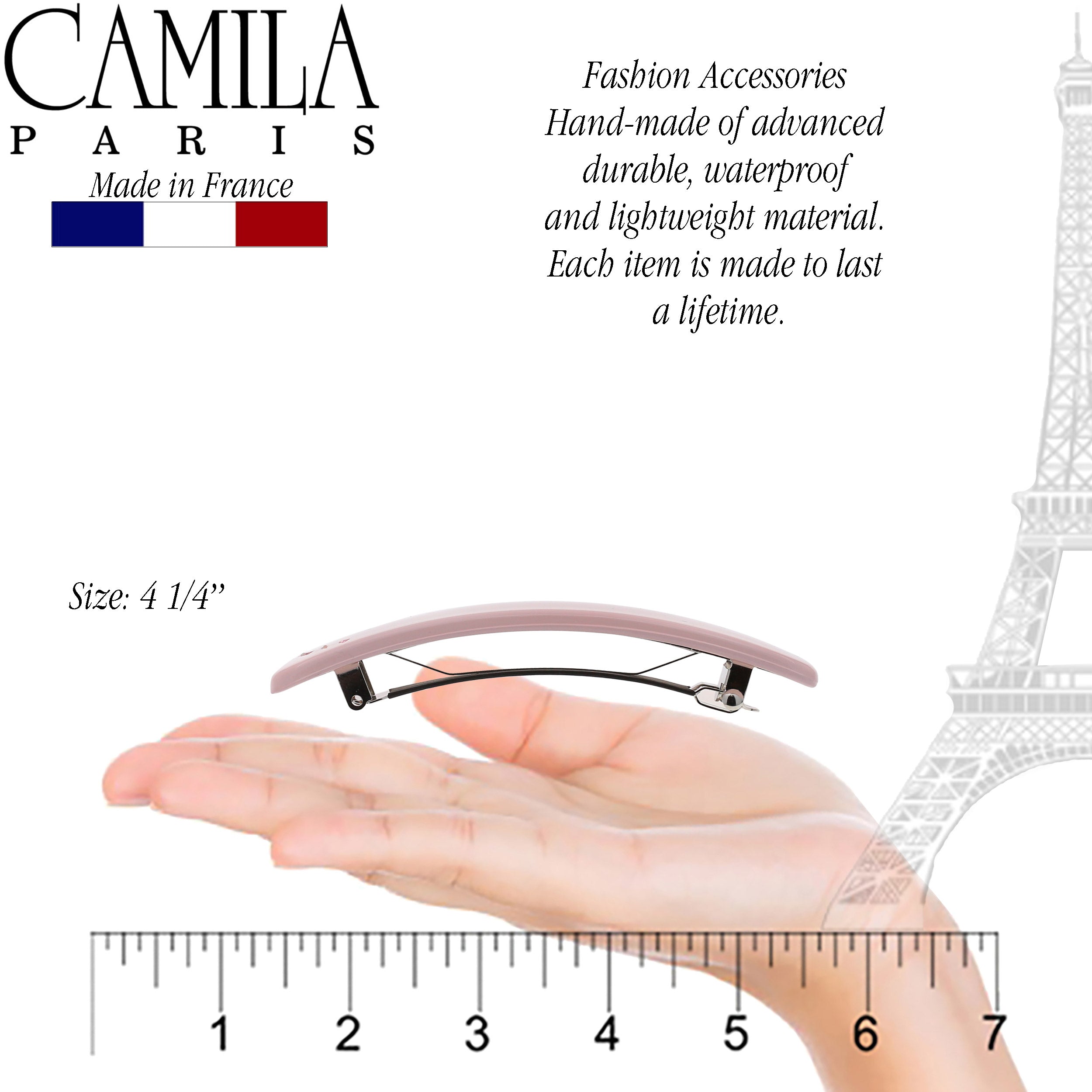 Camila Paris French barrette cellulose acetate