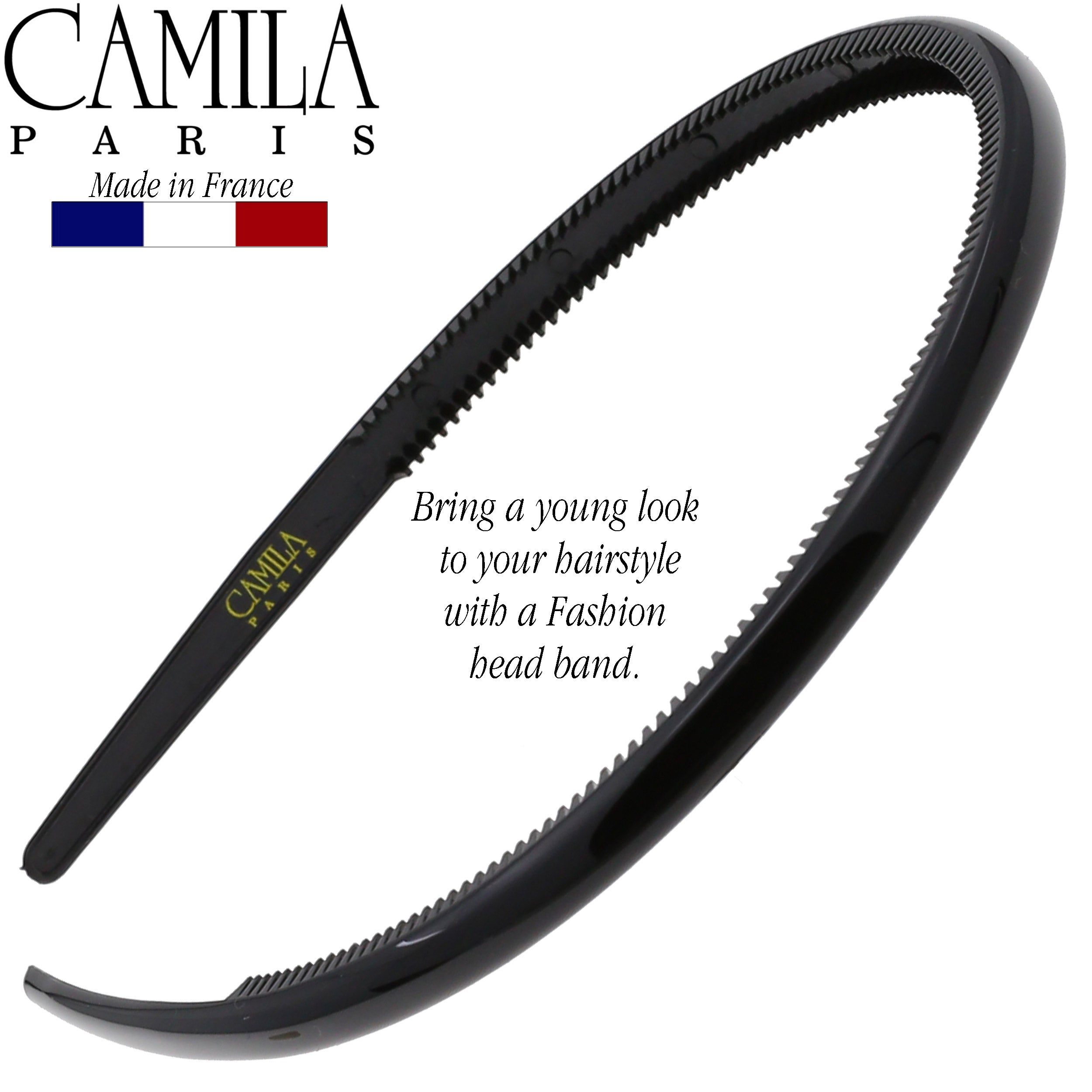 Camila Paris 0.25 inch Classic Comfort French headband cellulose acetate