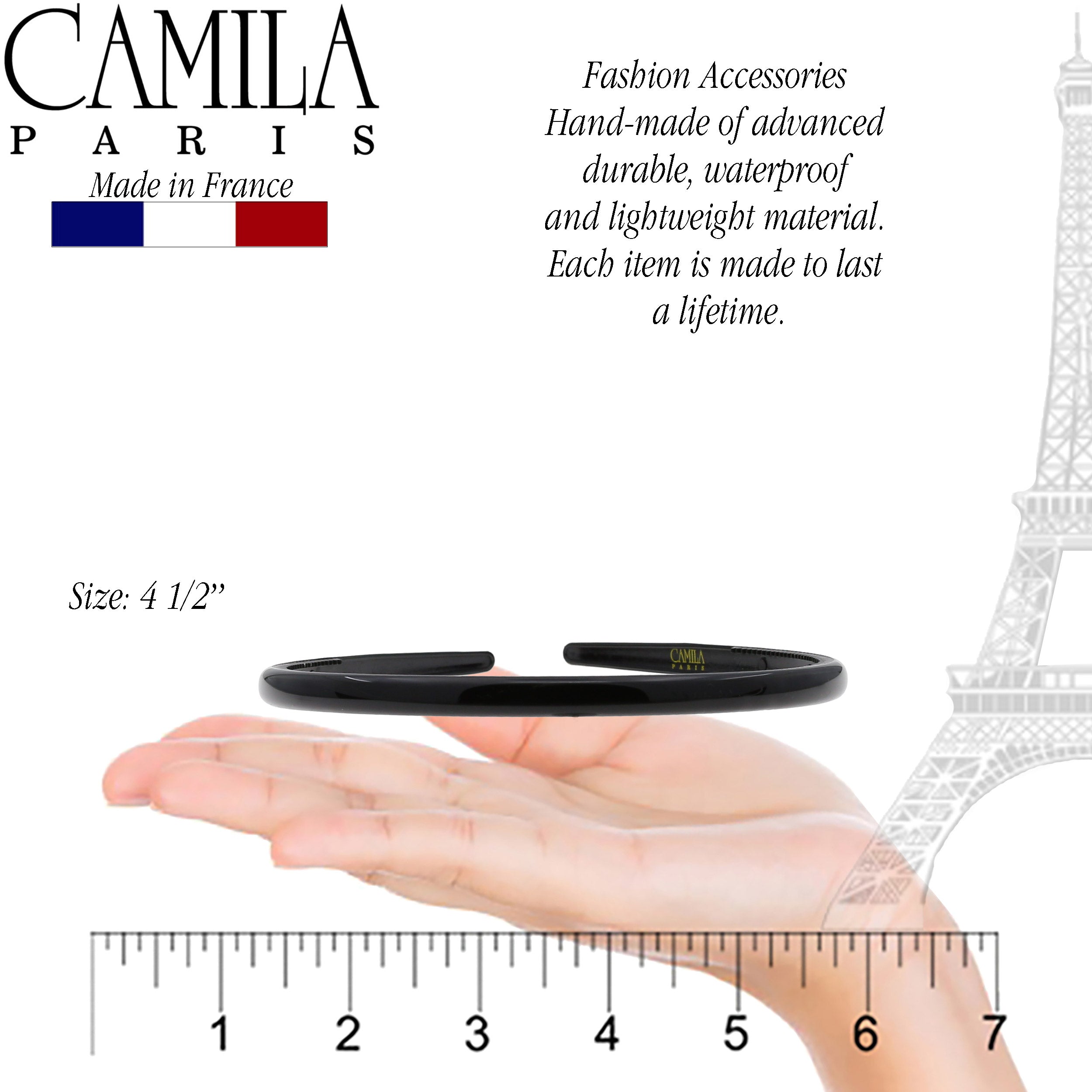 Camila Paris 0.25 inch Classic Comfort French headband cellulose acetate