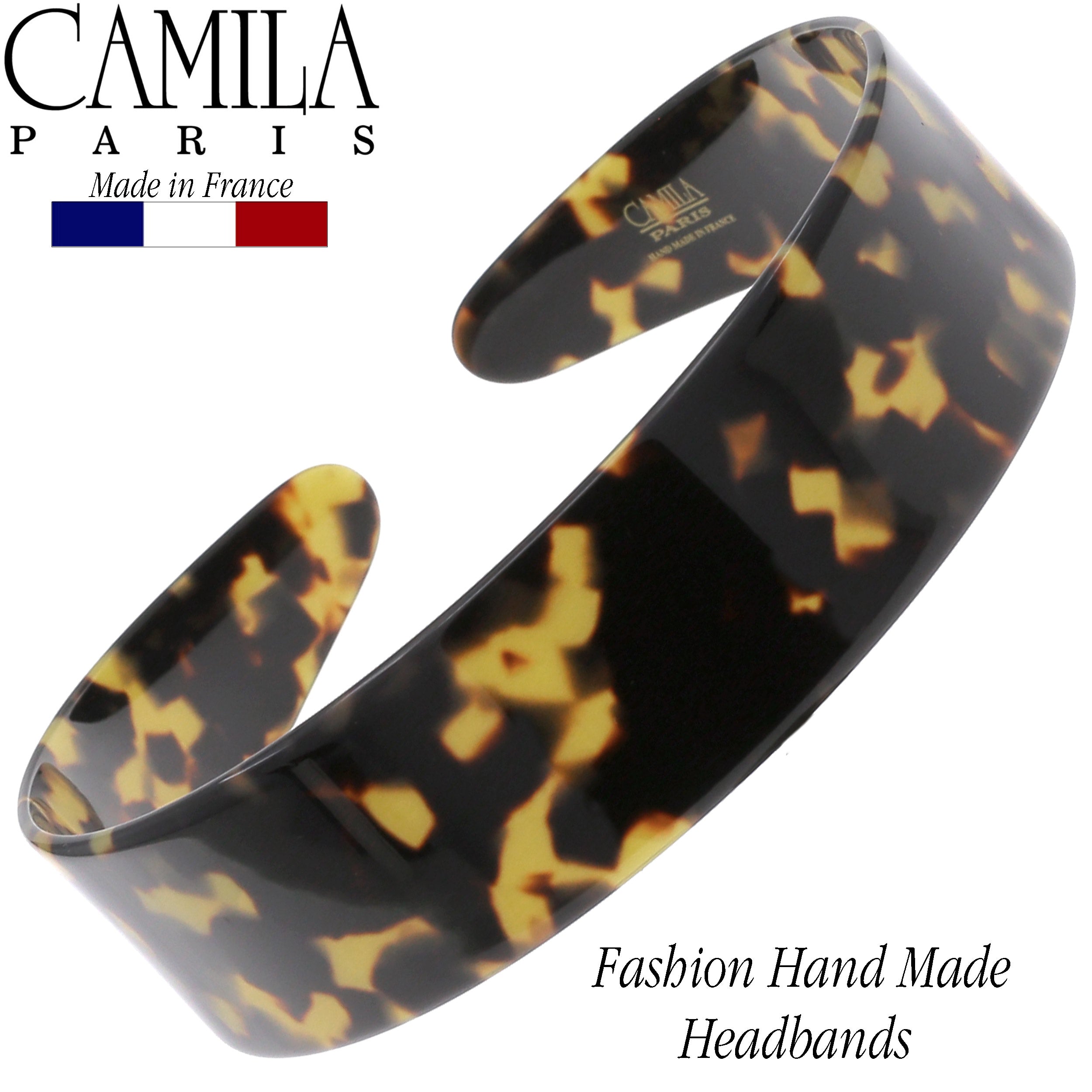 Camila Paris 1.2 inch Classic Flat French headband cellulose acetate