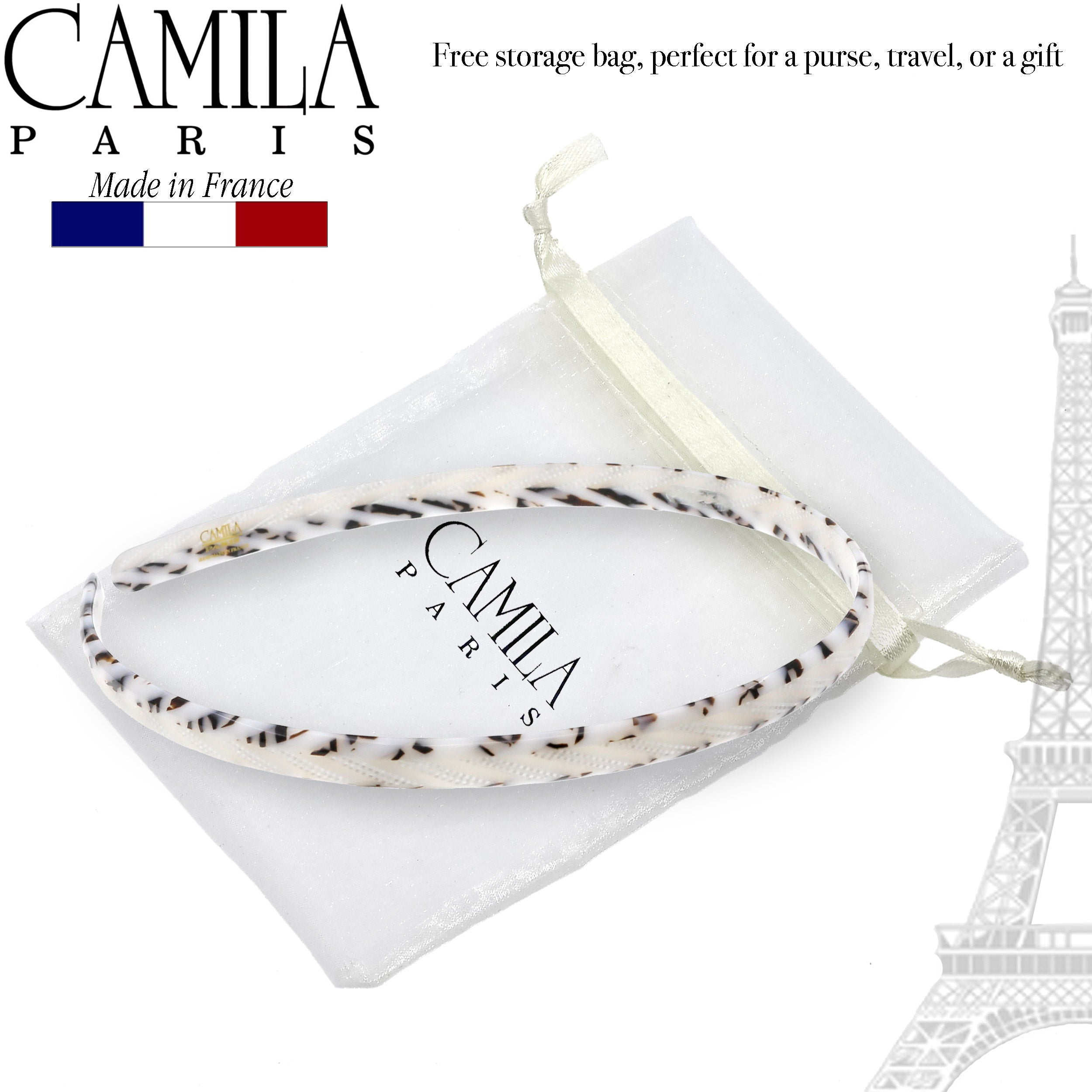 Camila Paris 0.25 inch Classic Flat French headband cellulose acetate