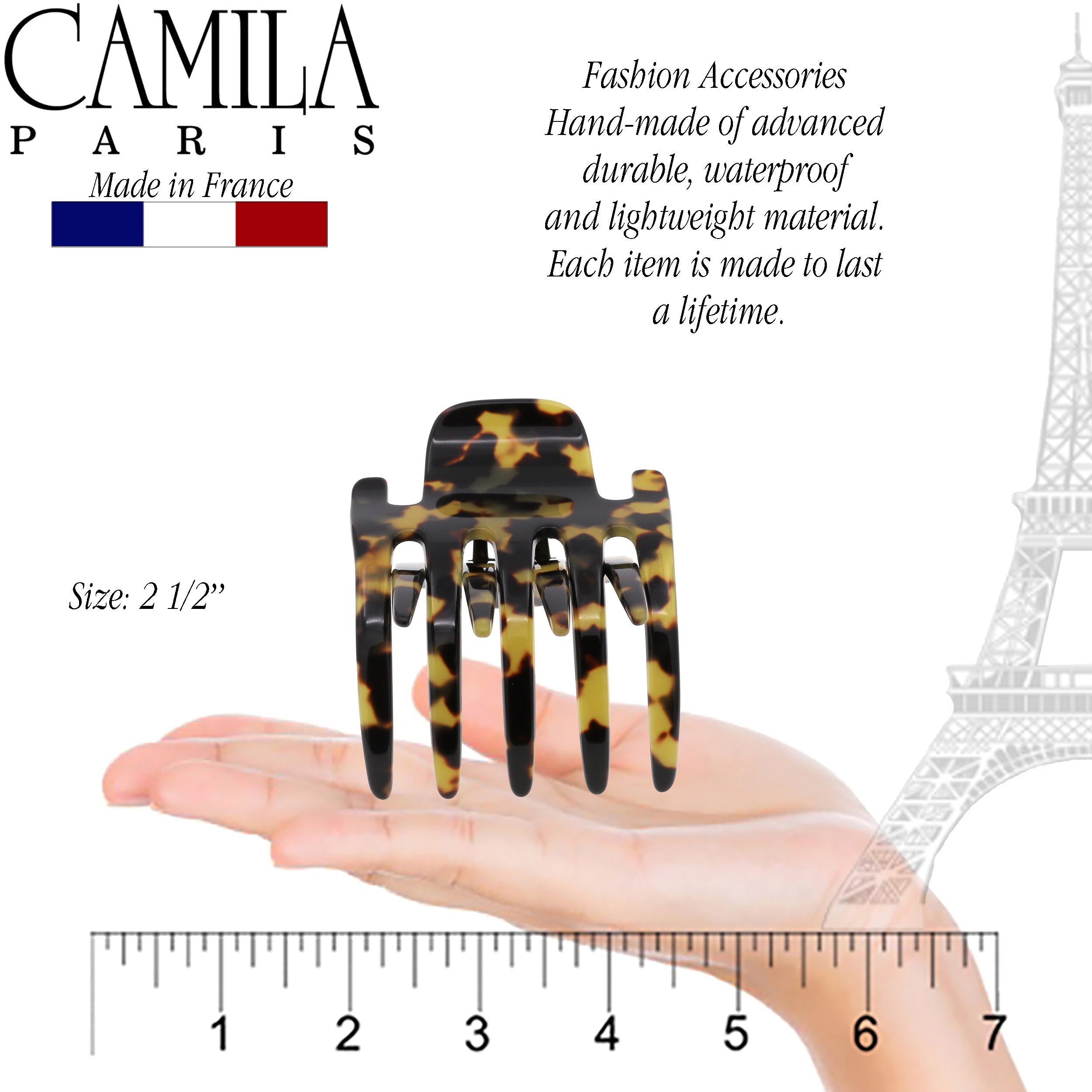 Camila Paris Tokyo Mimi French hair clip cellulose acetate