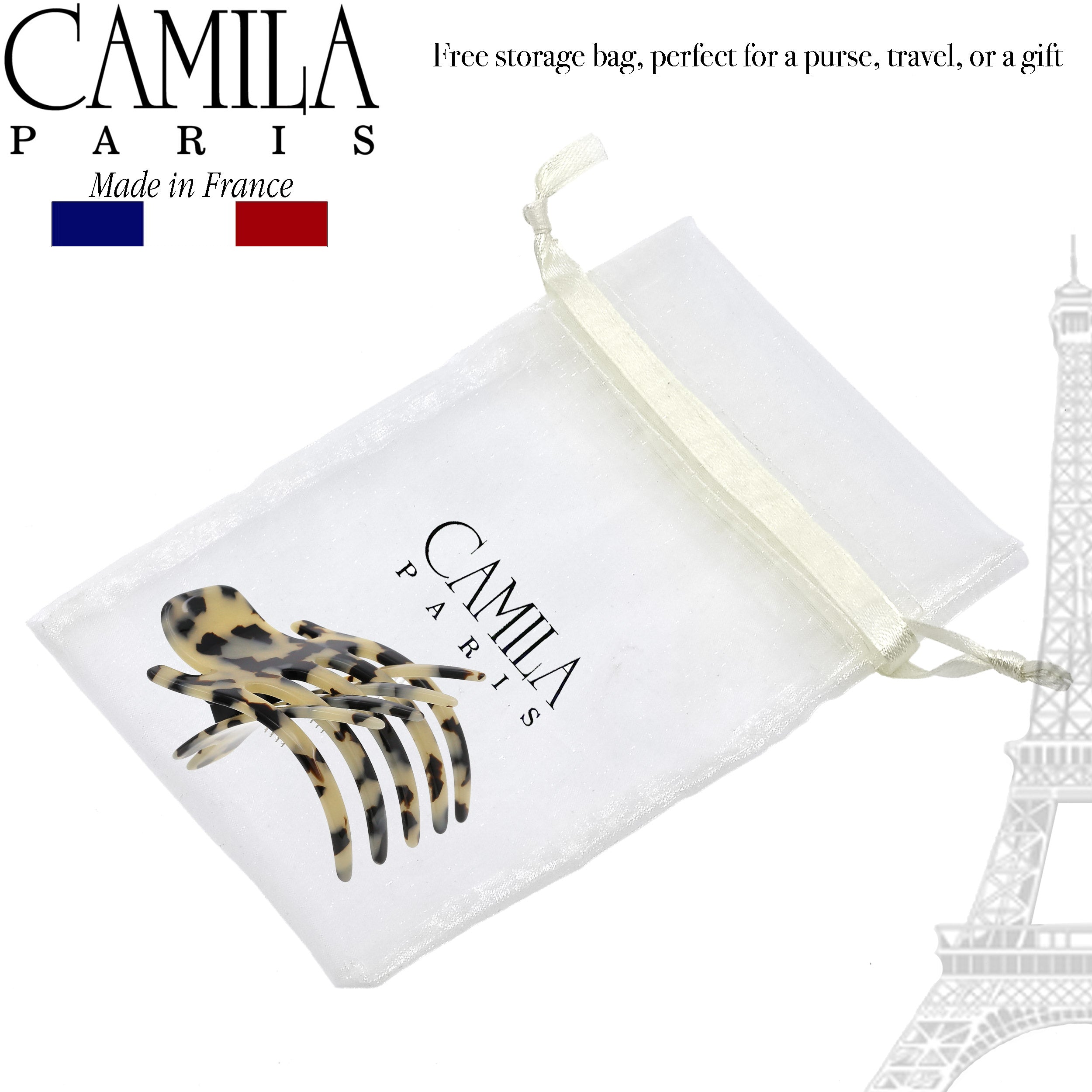 Camila Paris Mimi French hair clip cellulose acetate