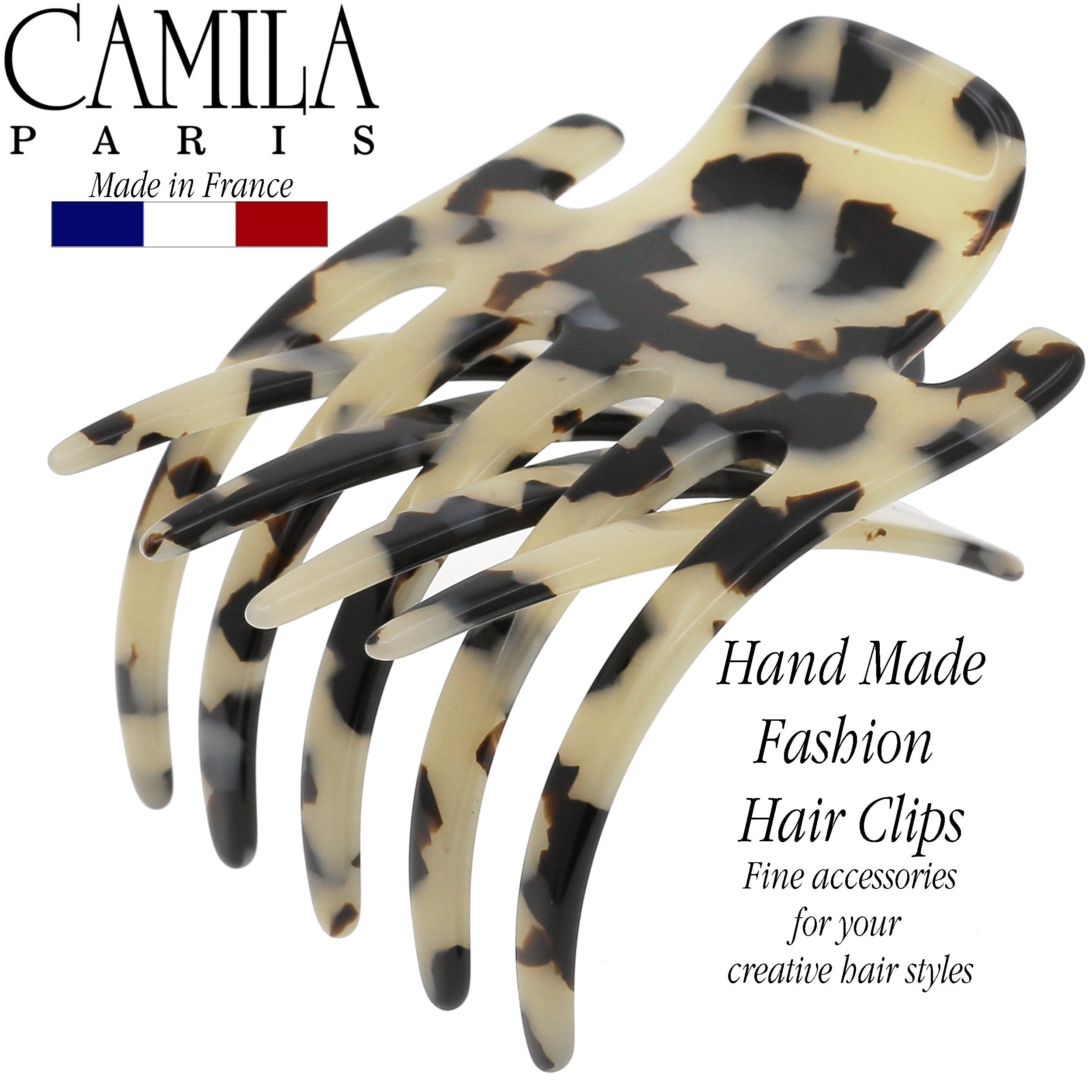 Camila Paris Mimi French hair clip cellulose acetate