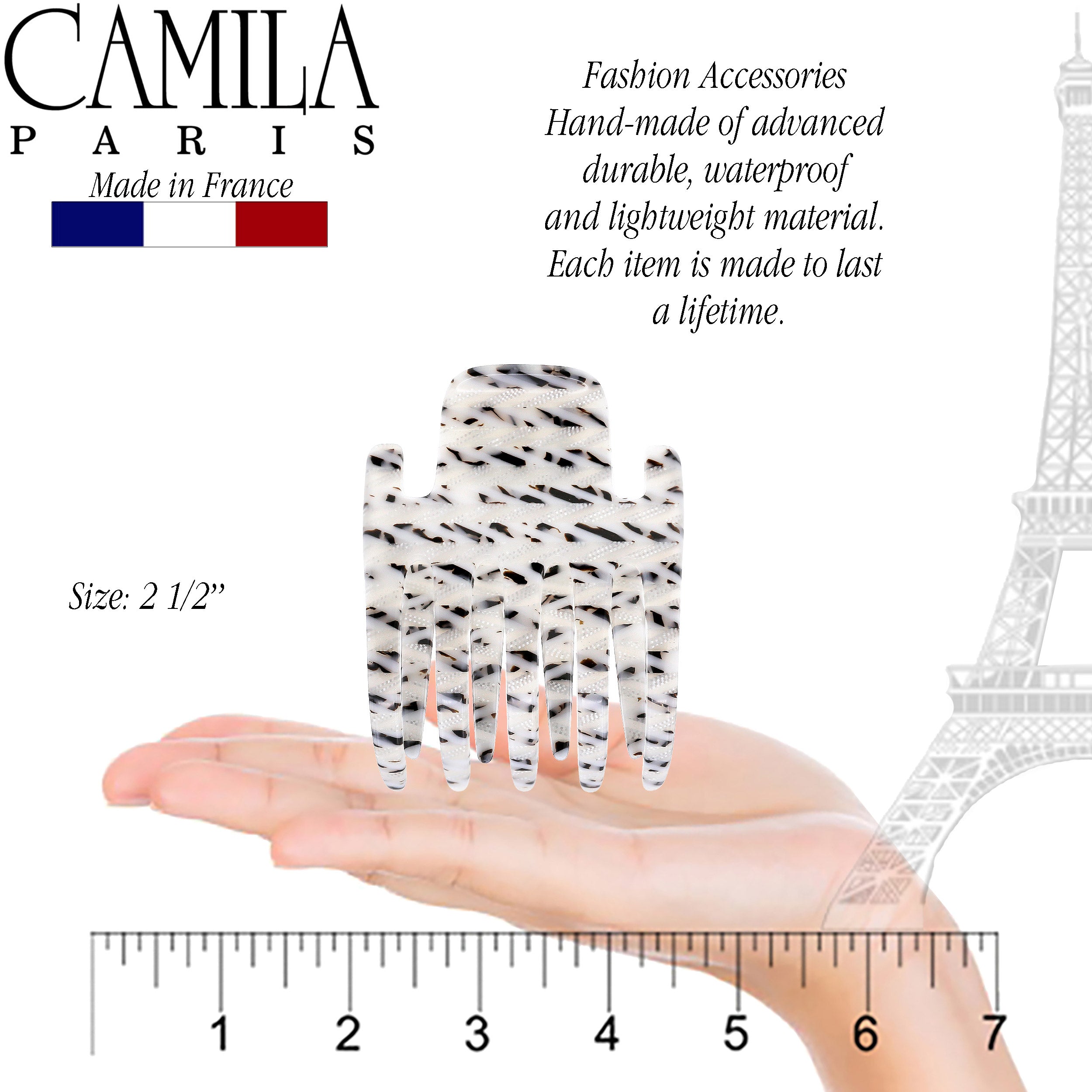 Camila Paris Mimi French hair clip cellulose acetate