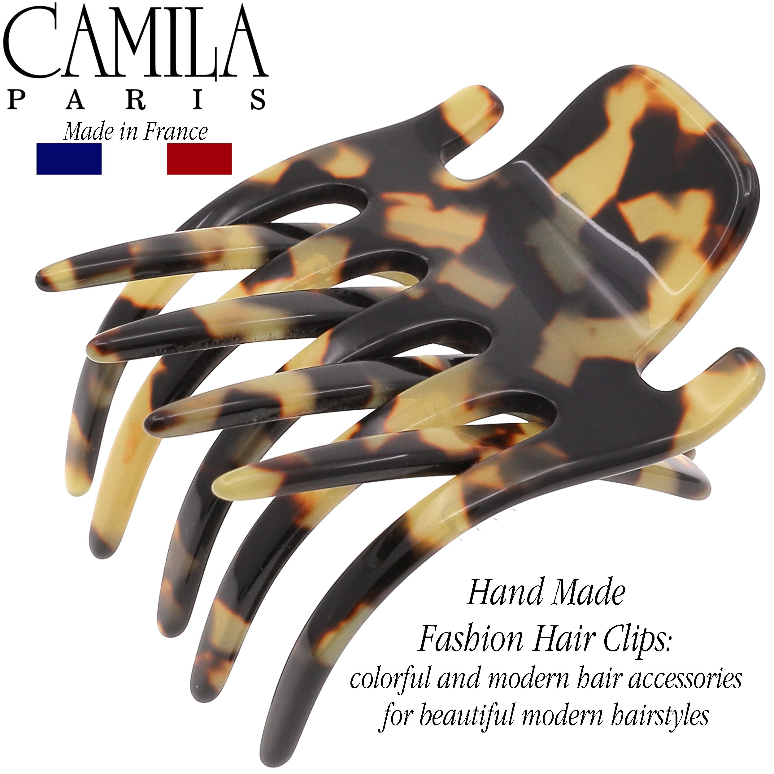 Camila Paris Mimi French hair clip cellulose acetate