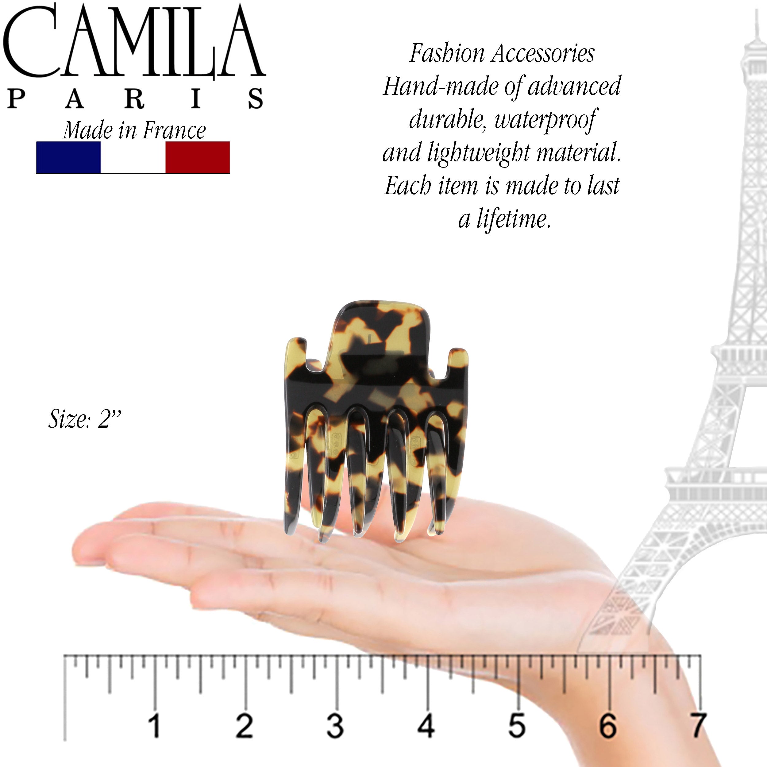 Camila Paris Mimi French hair clip cellulose acetate
