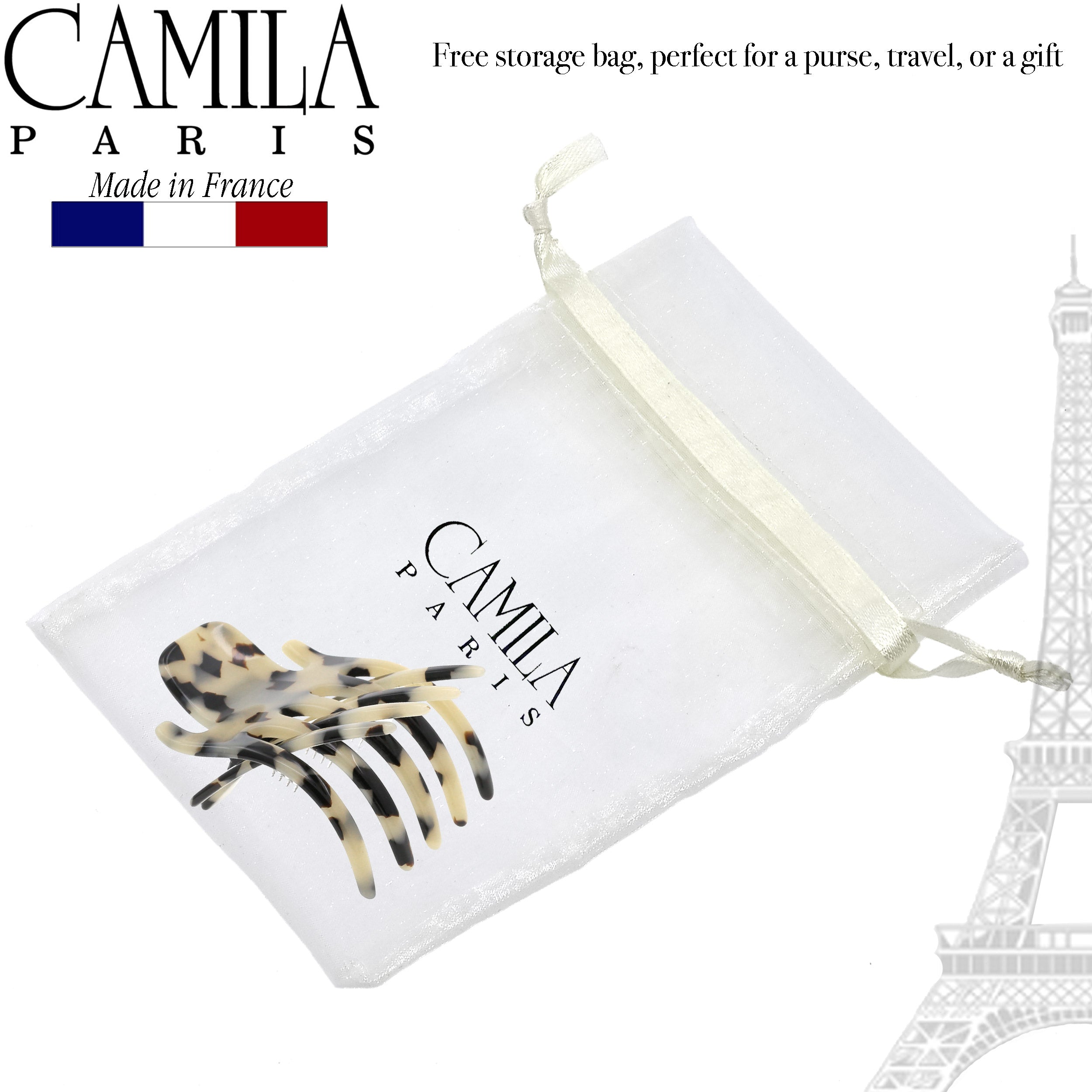 Camila Paris Mimi French hair clip cellulose acetate