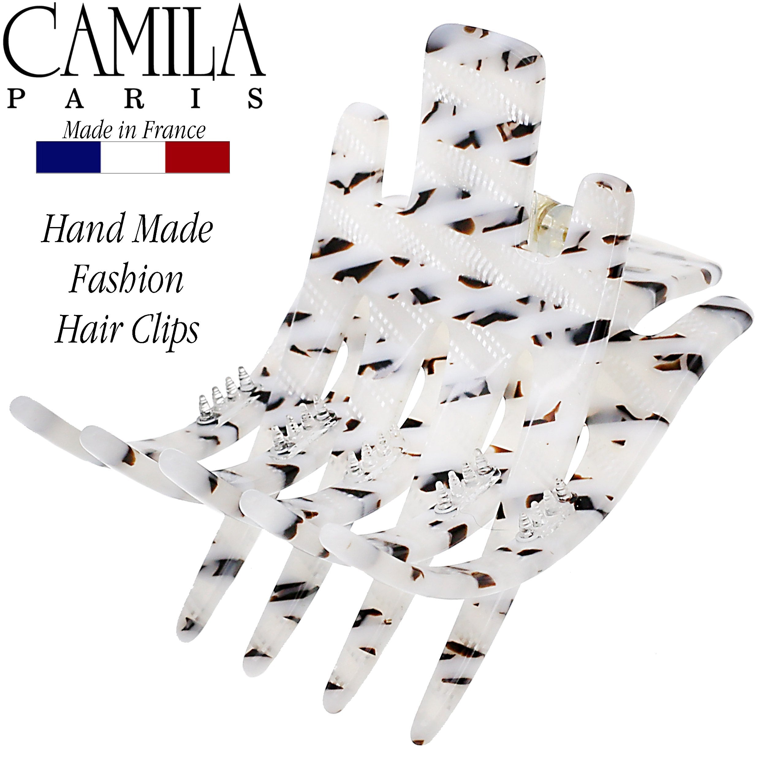 Camila Paris Mimi French hair clip cellulose acetate