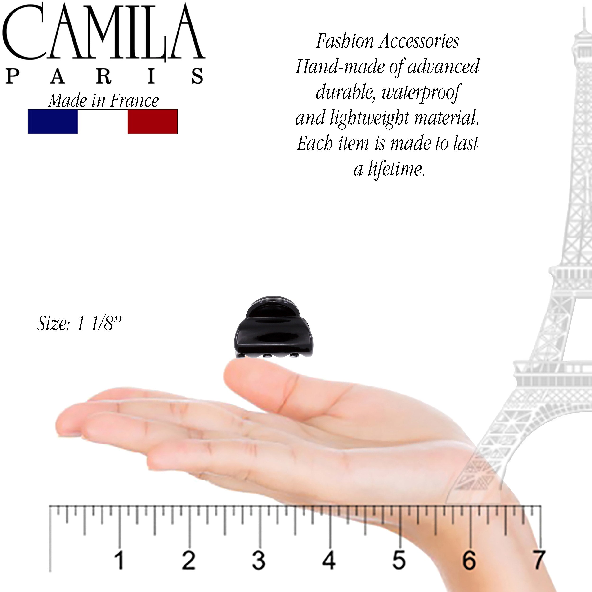 Camila Paris French hair clip cellulose acetate