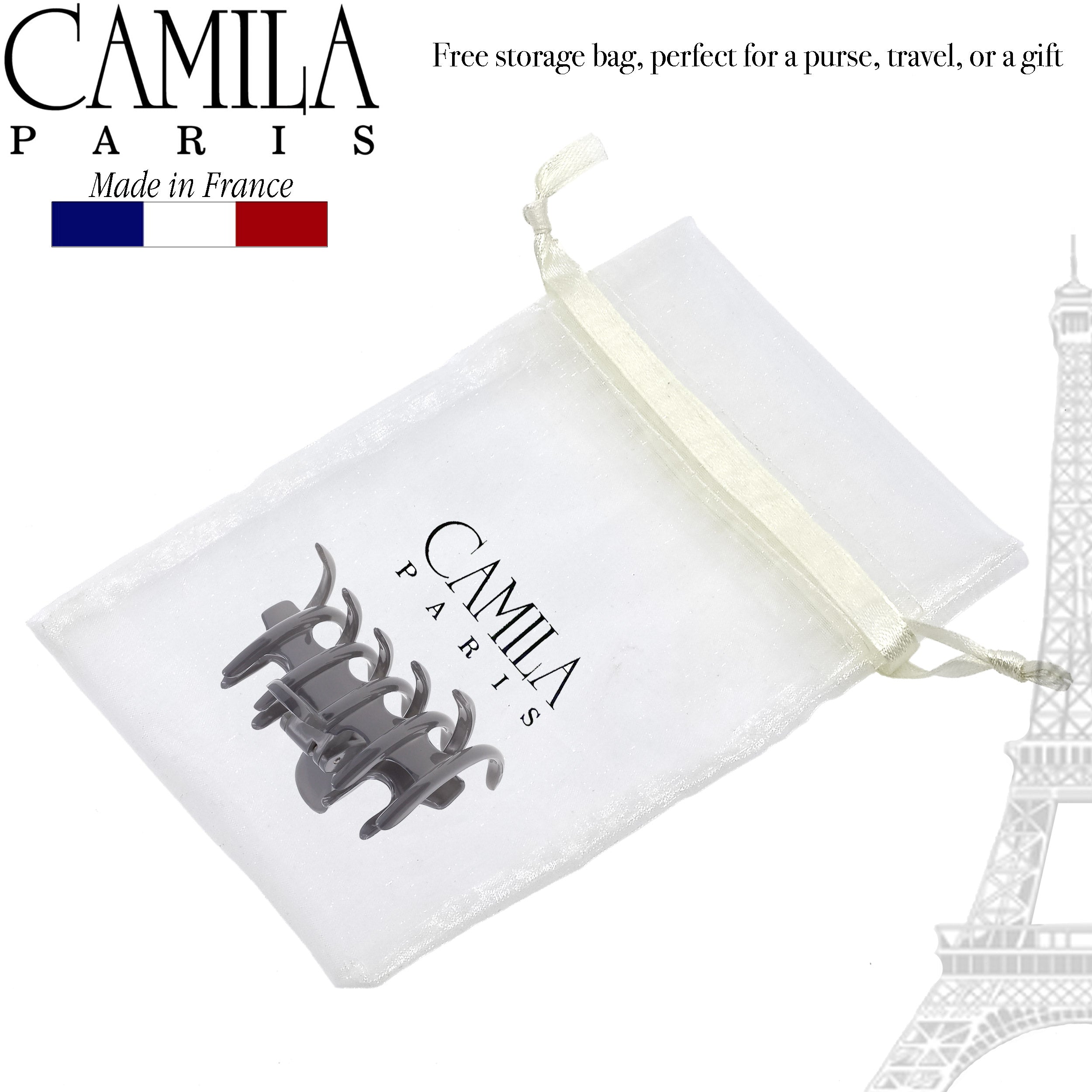 Camila Paris Coral French hair clip cellulose acetate