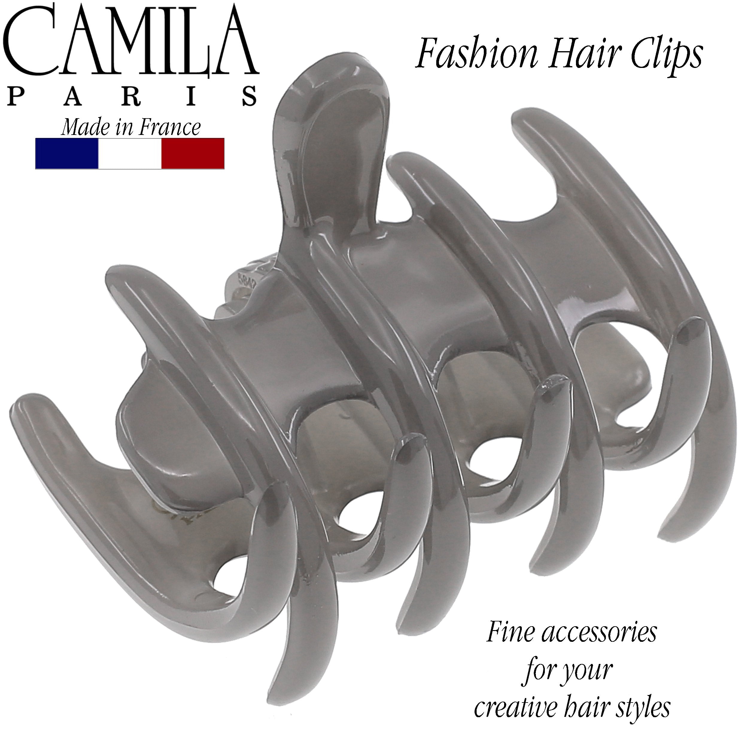 Camila Paris Coral French hair clip cellulose acetate