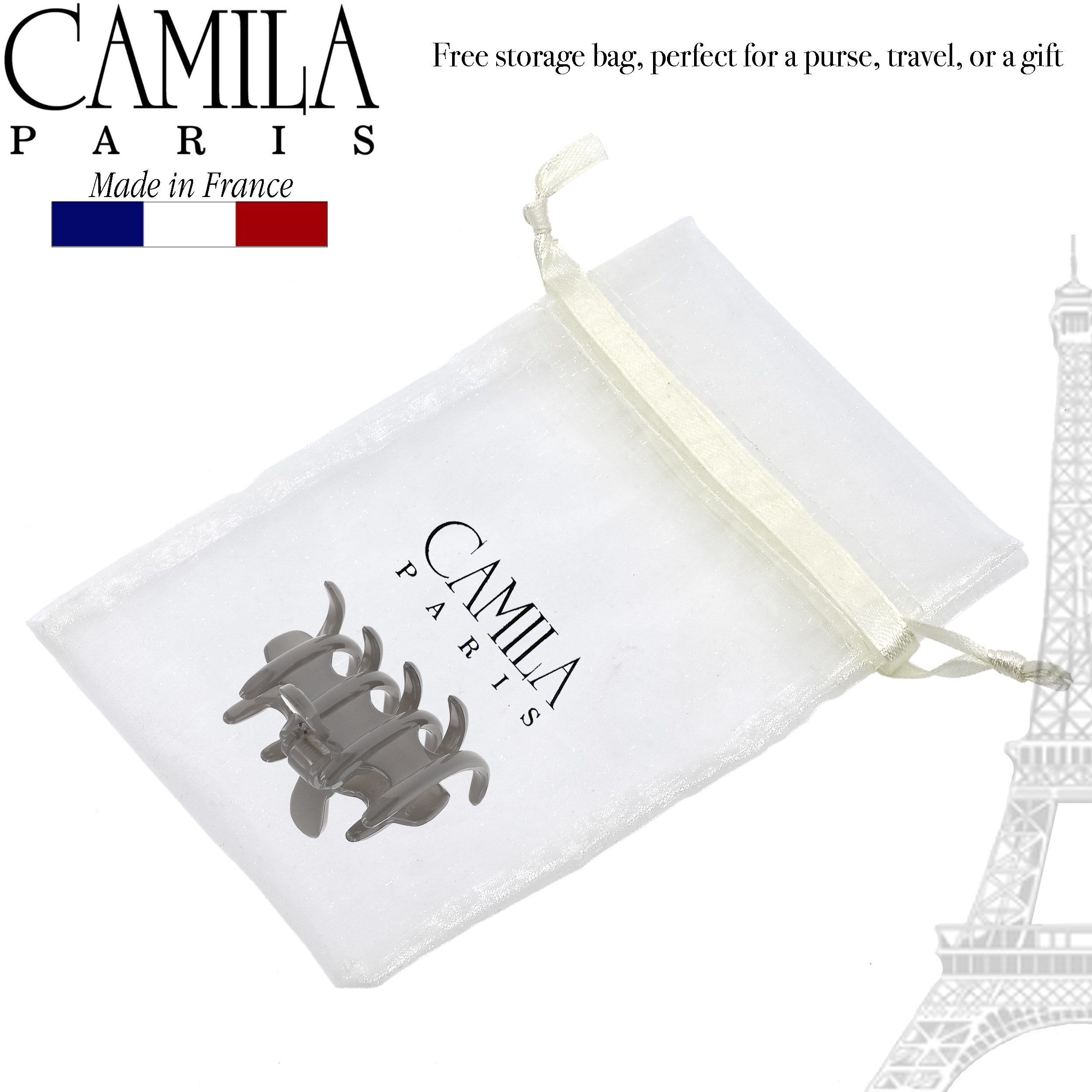 Camila Paris Coral French hair clip cellulose acetate