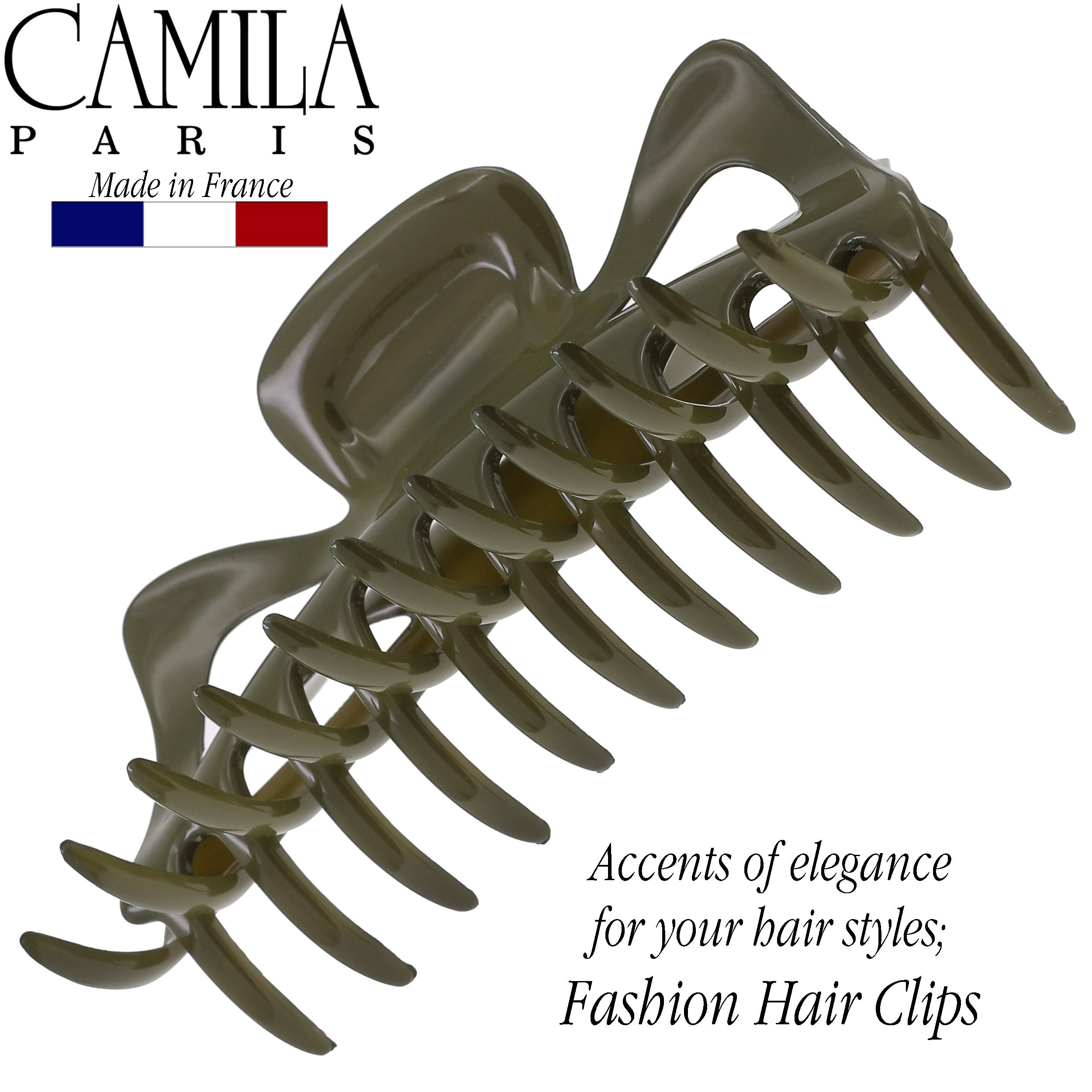 Camila Paris Elizabeth French hair clip cellulose acetate