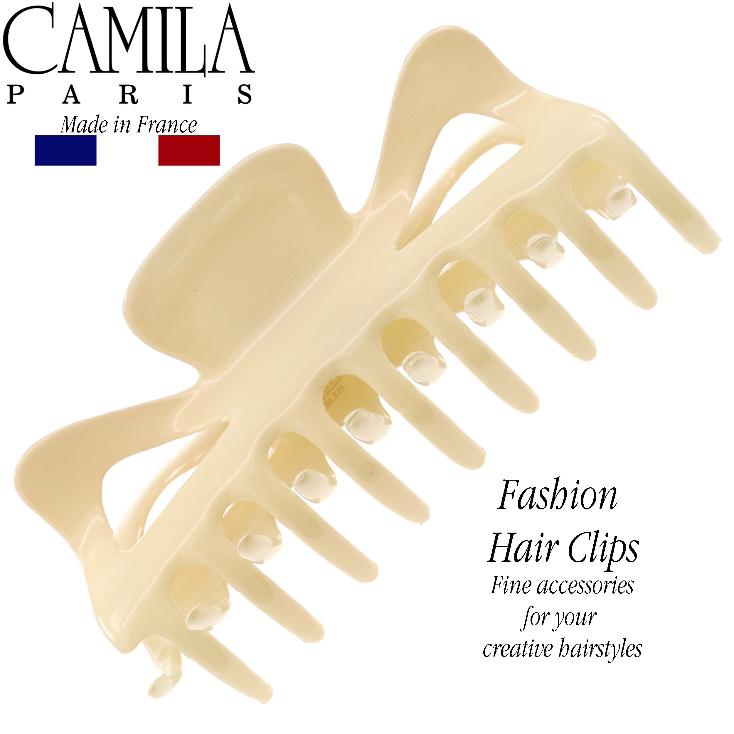 Camila Paris Elizabeth French hair clip cellulose acetate