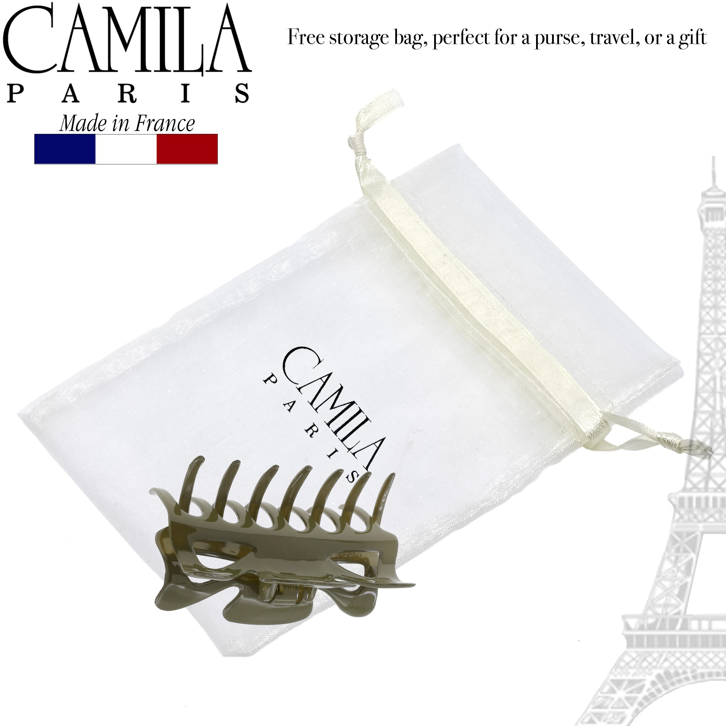 Camila Paris Elizabeth French hair clip cellulose acetate