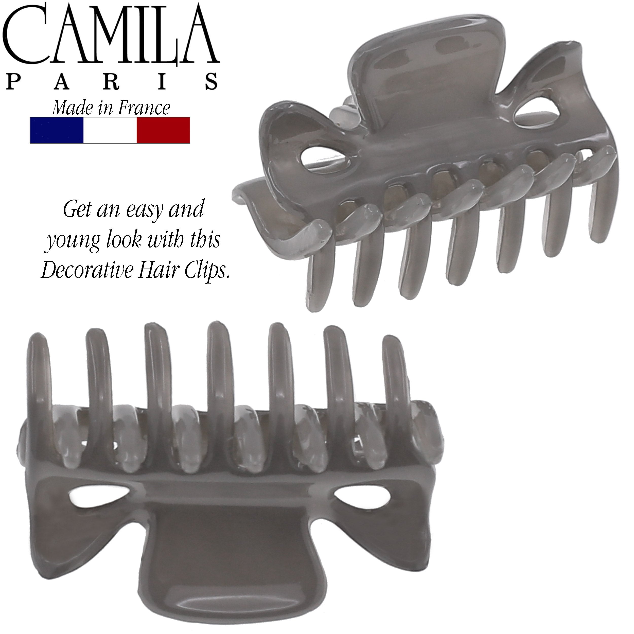 Camila Paris Elizabeth French hair clip cellulose acetate