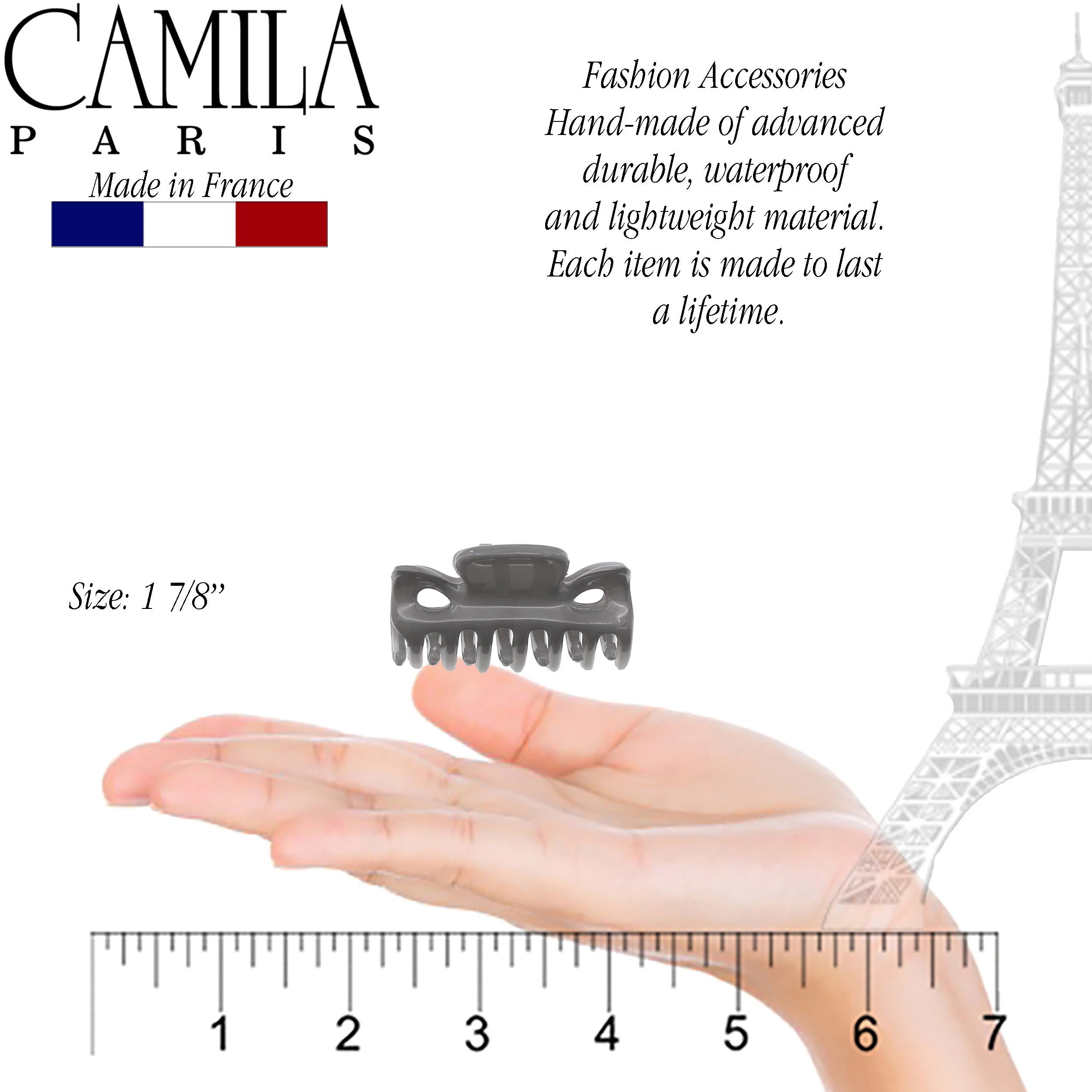 Camila Paris Elizabeth French hair clip cellulose acetate